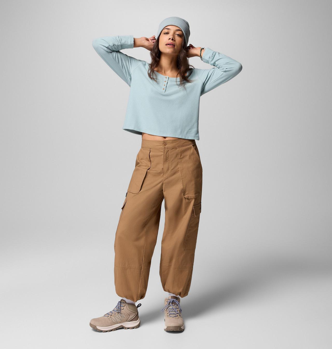 Women's Brea Falls™ Grid Henley Long Sleeve Shirt 7