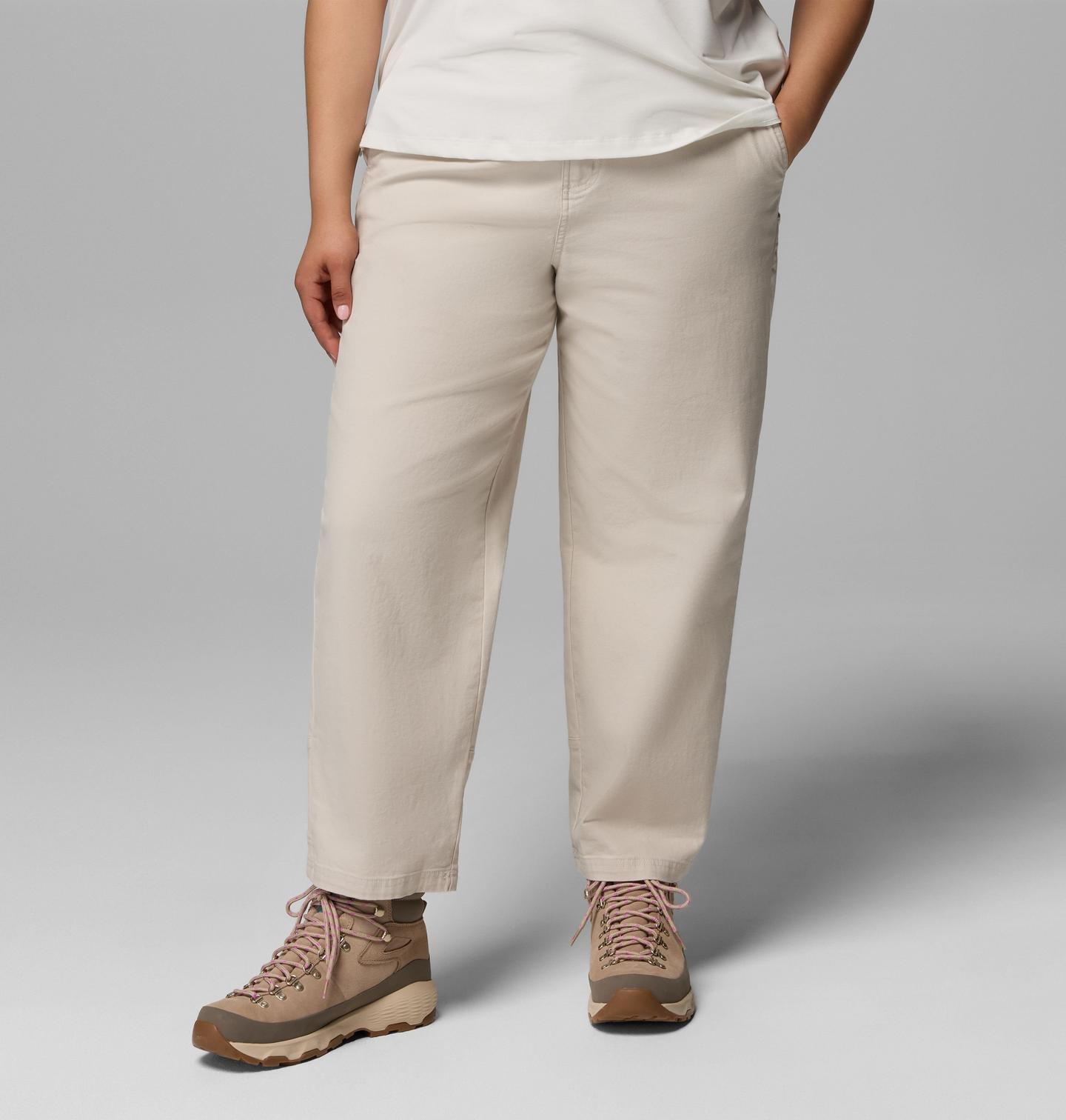 Женские брюки Columbia ROC Straight Leg - Plus Size, цвет: Серо-бежевый — фото 1