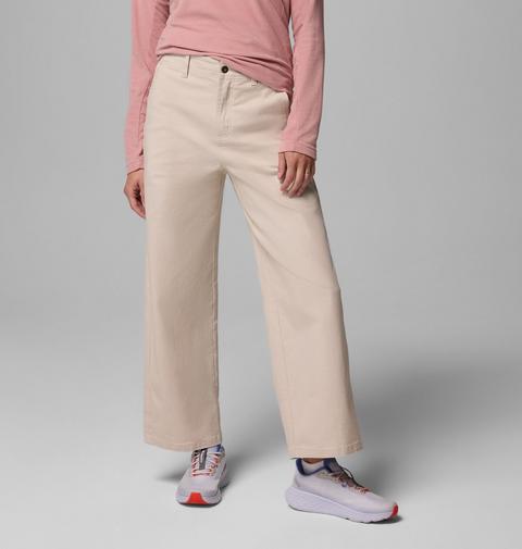 Женские брюки Columbia ROC Wide Leg, цвет: Серо-бежевый