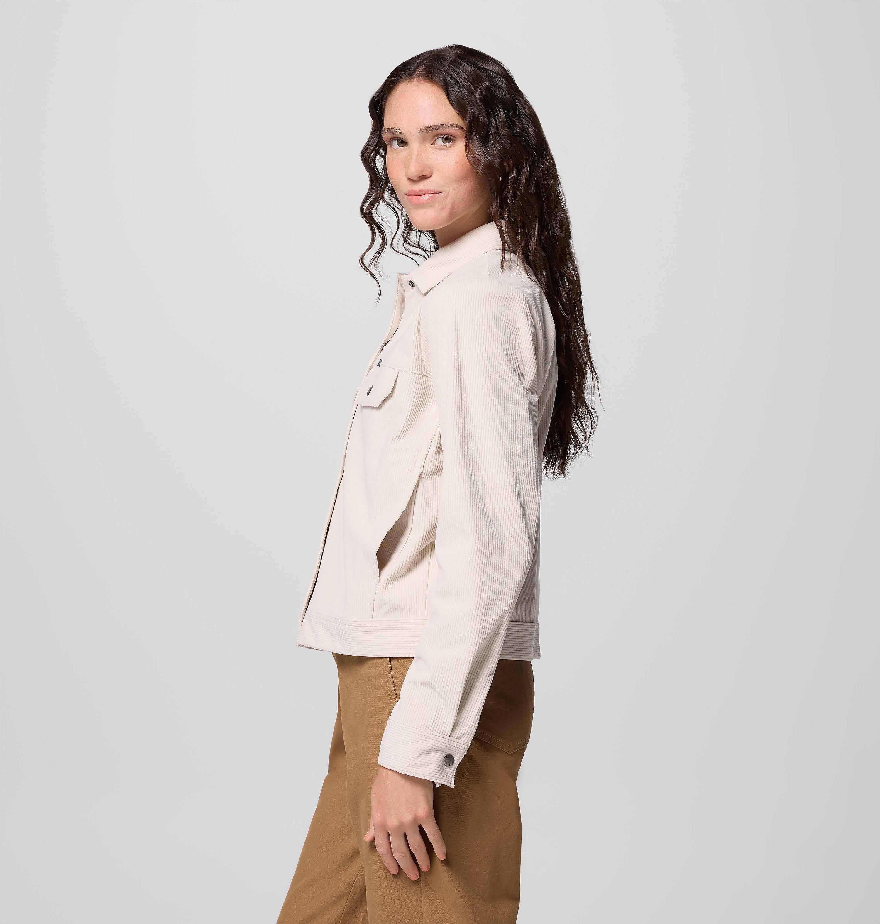 Women's Blue Point Creek Short Corduroy Shirt Jacket | 278 | L 4