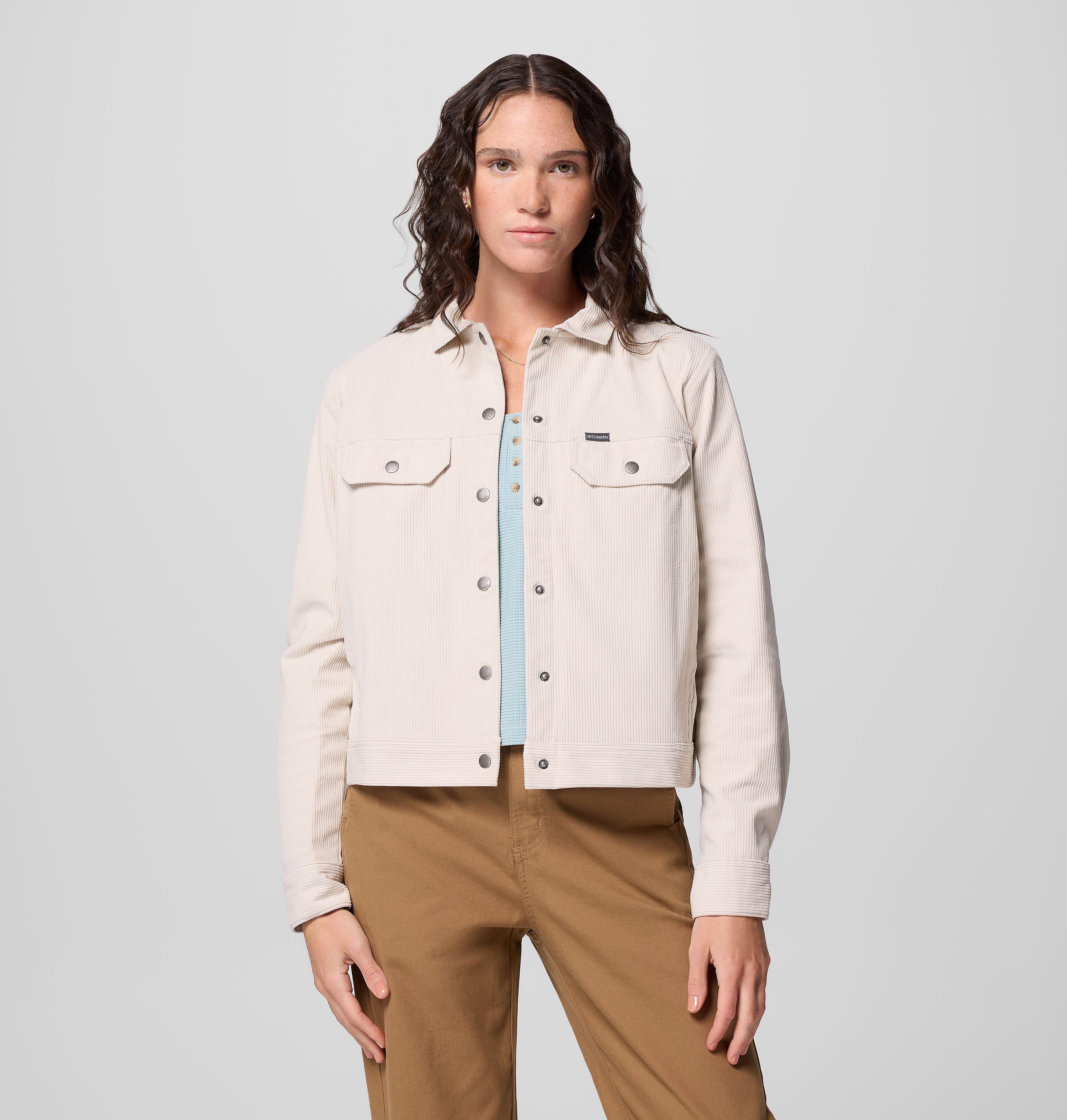 Women's Blue Point Creek Short Corduroy Shirt Jacket | 278 | L 5