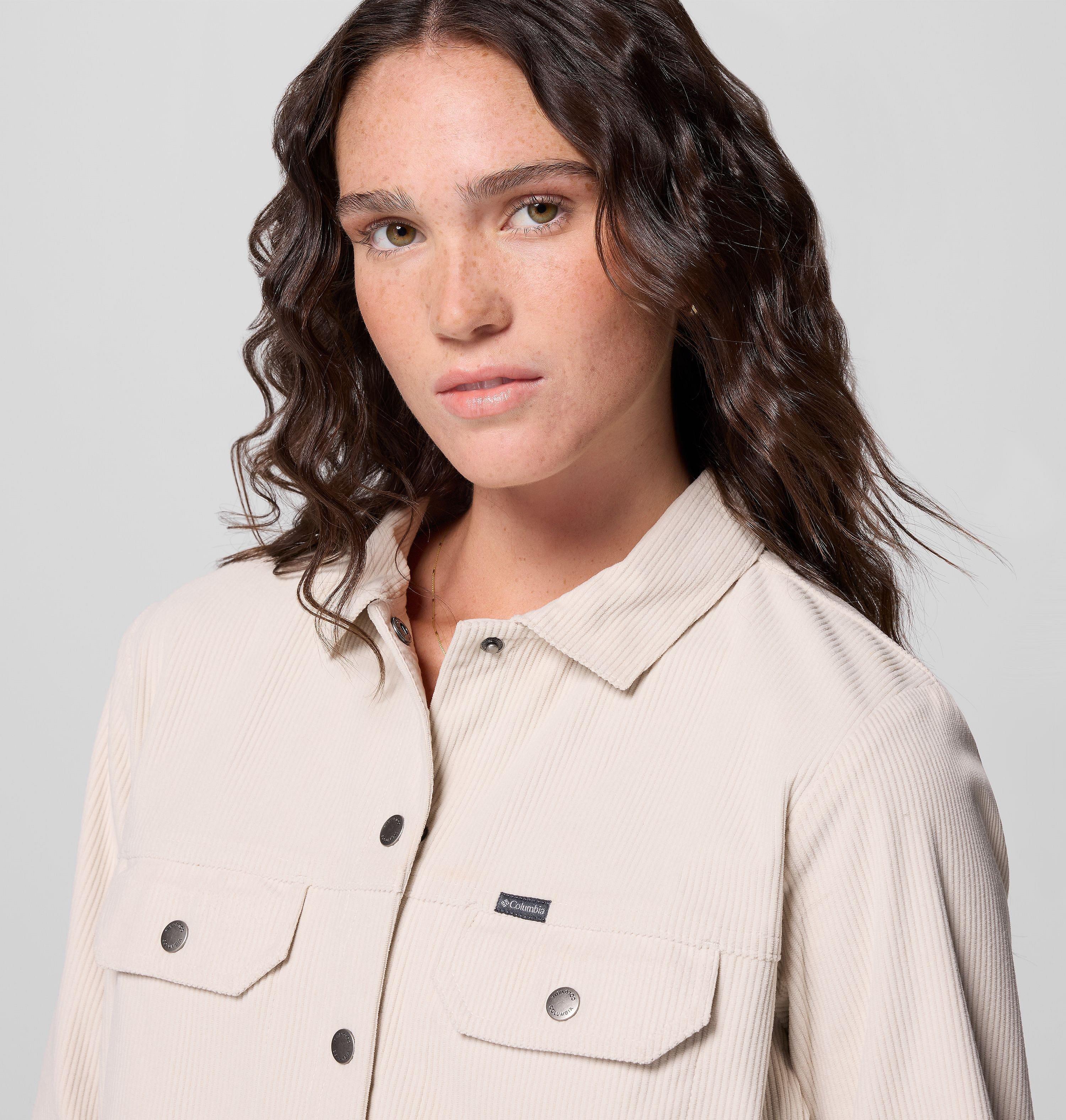 Women's Blue Point Creek Short Corduroy Shirt Jacket | 278 | L 6