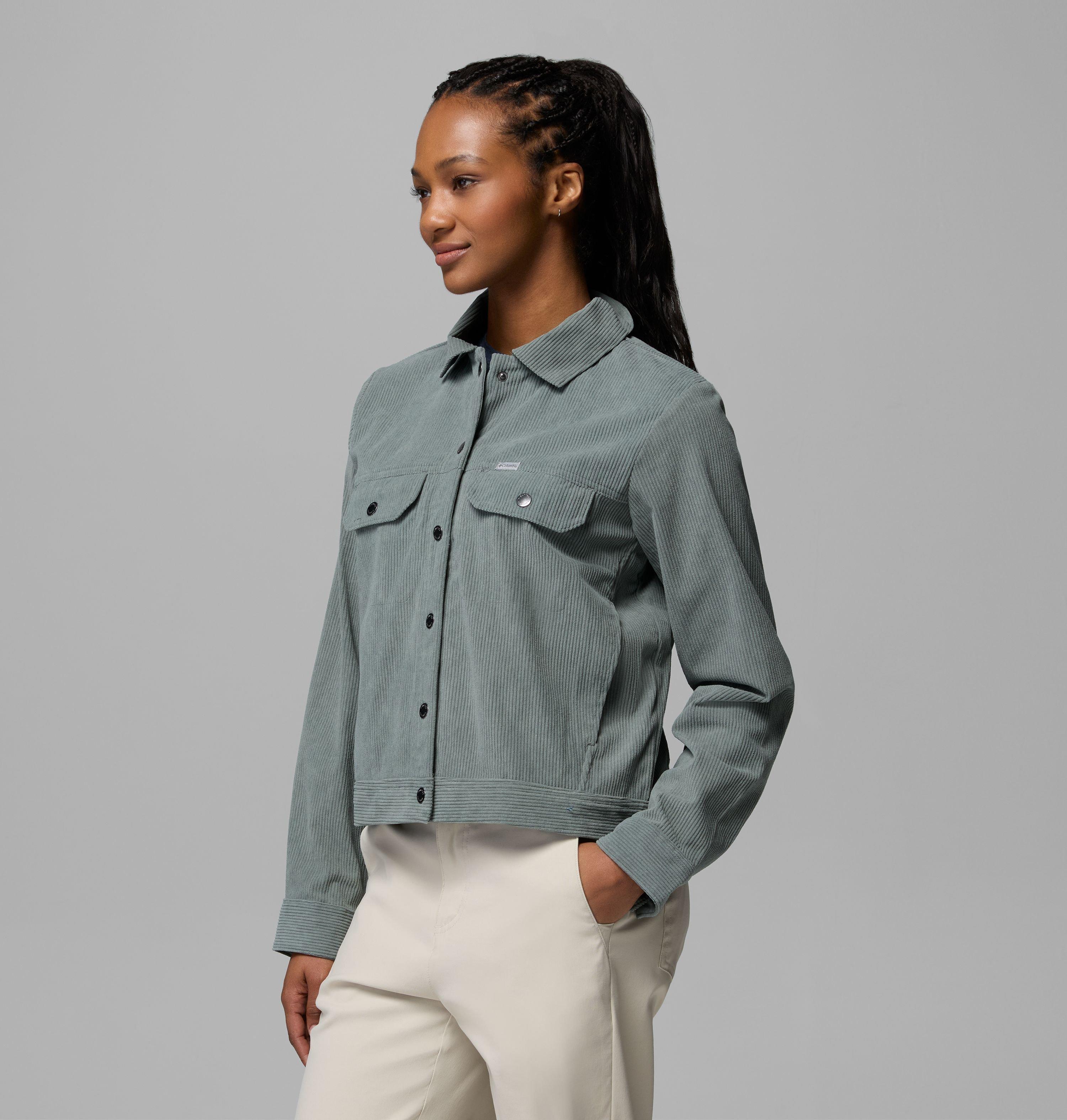 Women's Blue Point Creek Short Corduroy Shirt Jacket | 342 | L 4