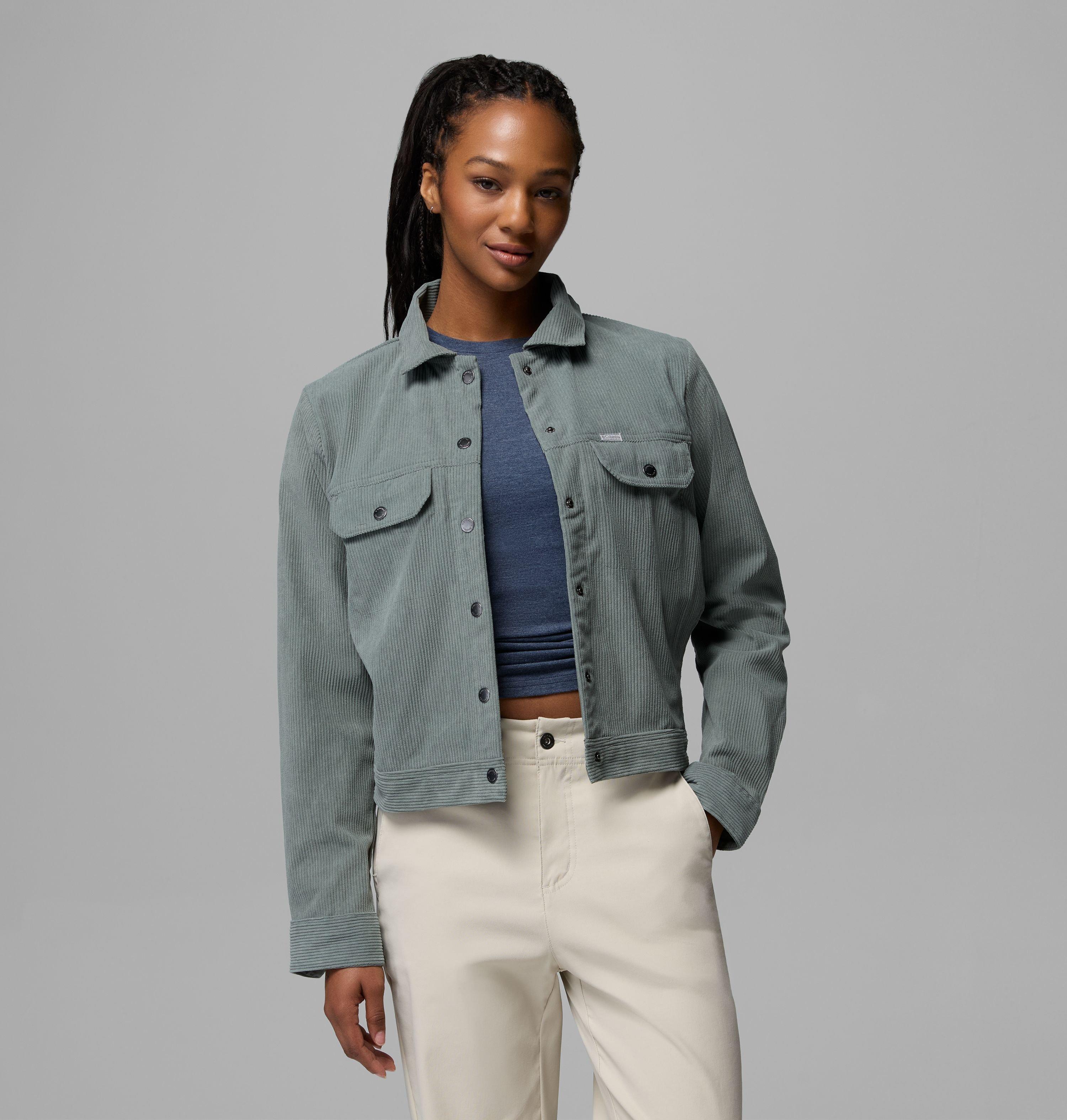 Women's Blue Point Creek Short Corduroy Shirt Jacket | 342 | L 5
