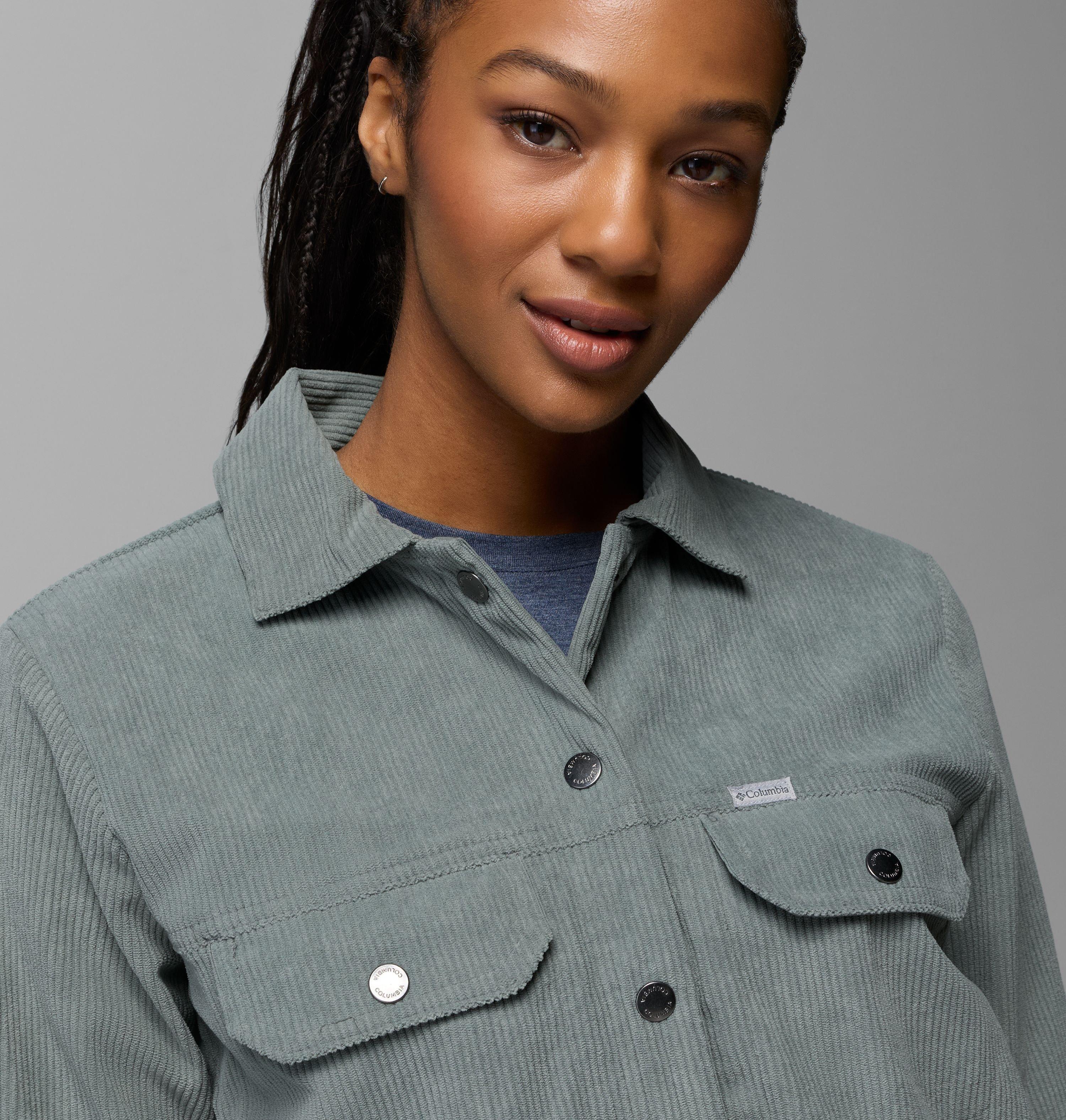 Women's Blue Point Creek Short Corduroy Shirt Jacket | 342 | L 6
