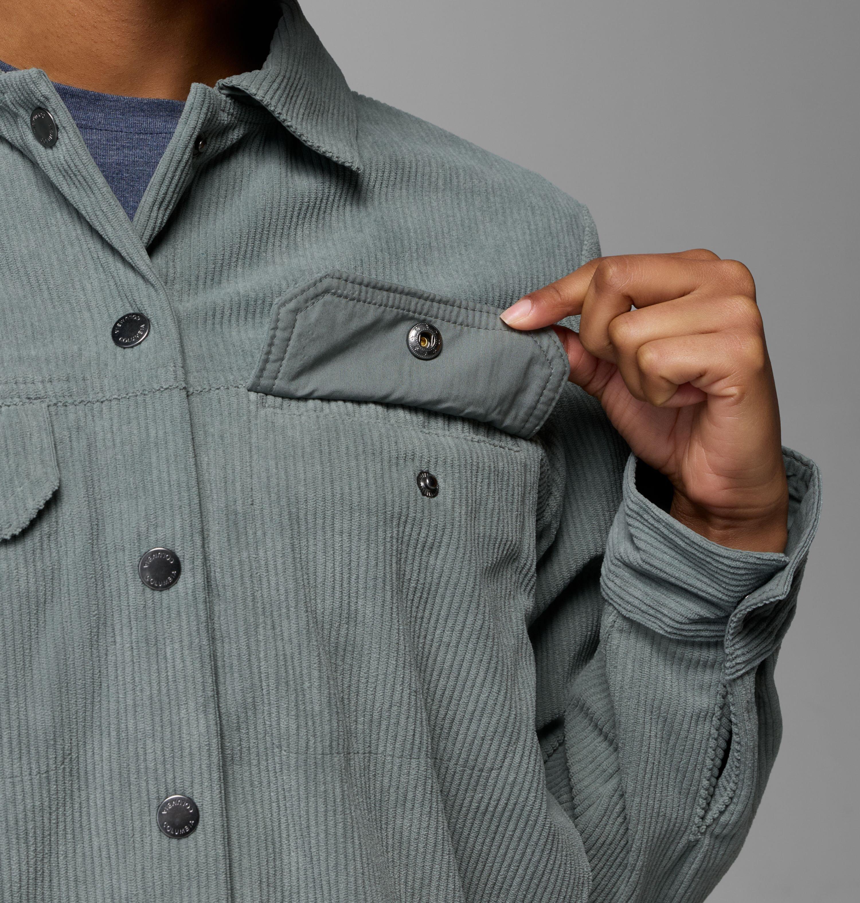 Women's Blue Point Creek Short Corduroy Shirt Jacket | 342 | L 7