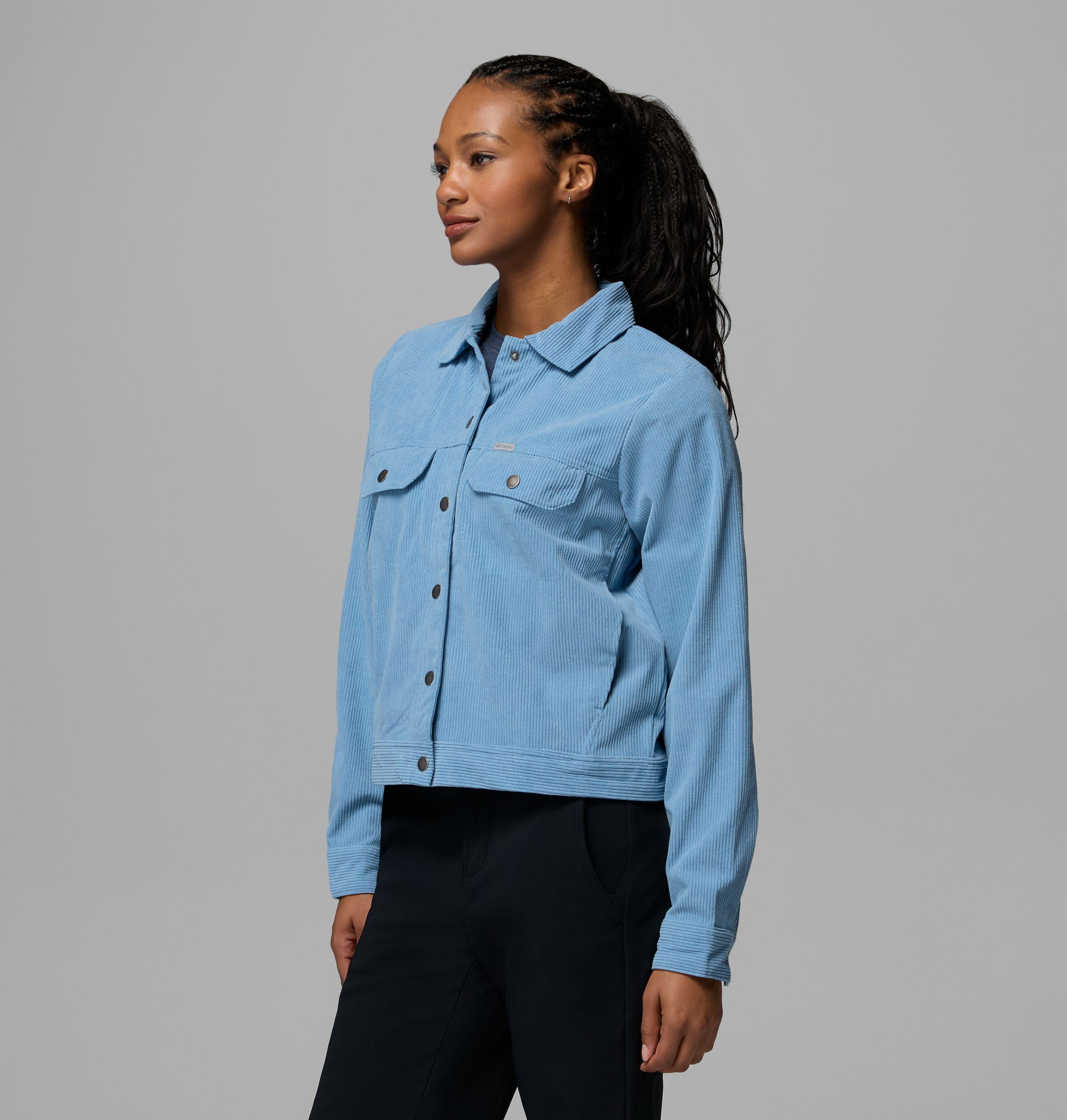 Women's Blue Point Creek Short Corduroy Shirt Jacket 4