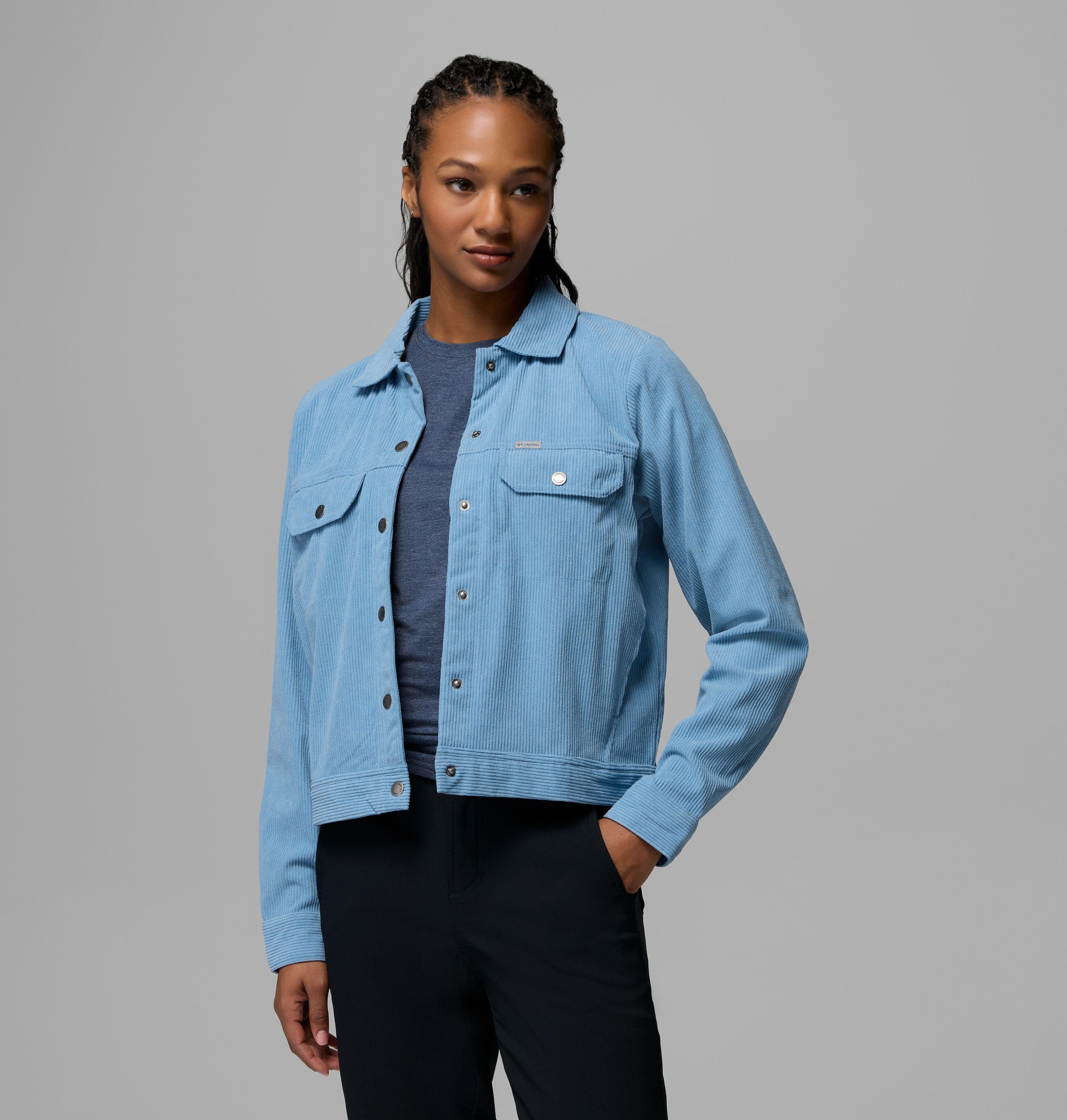 Women's Blue Point Creek Short Corduroy Shirt Jacket 5