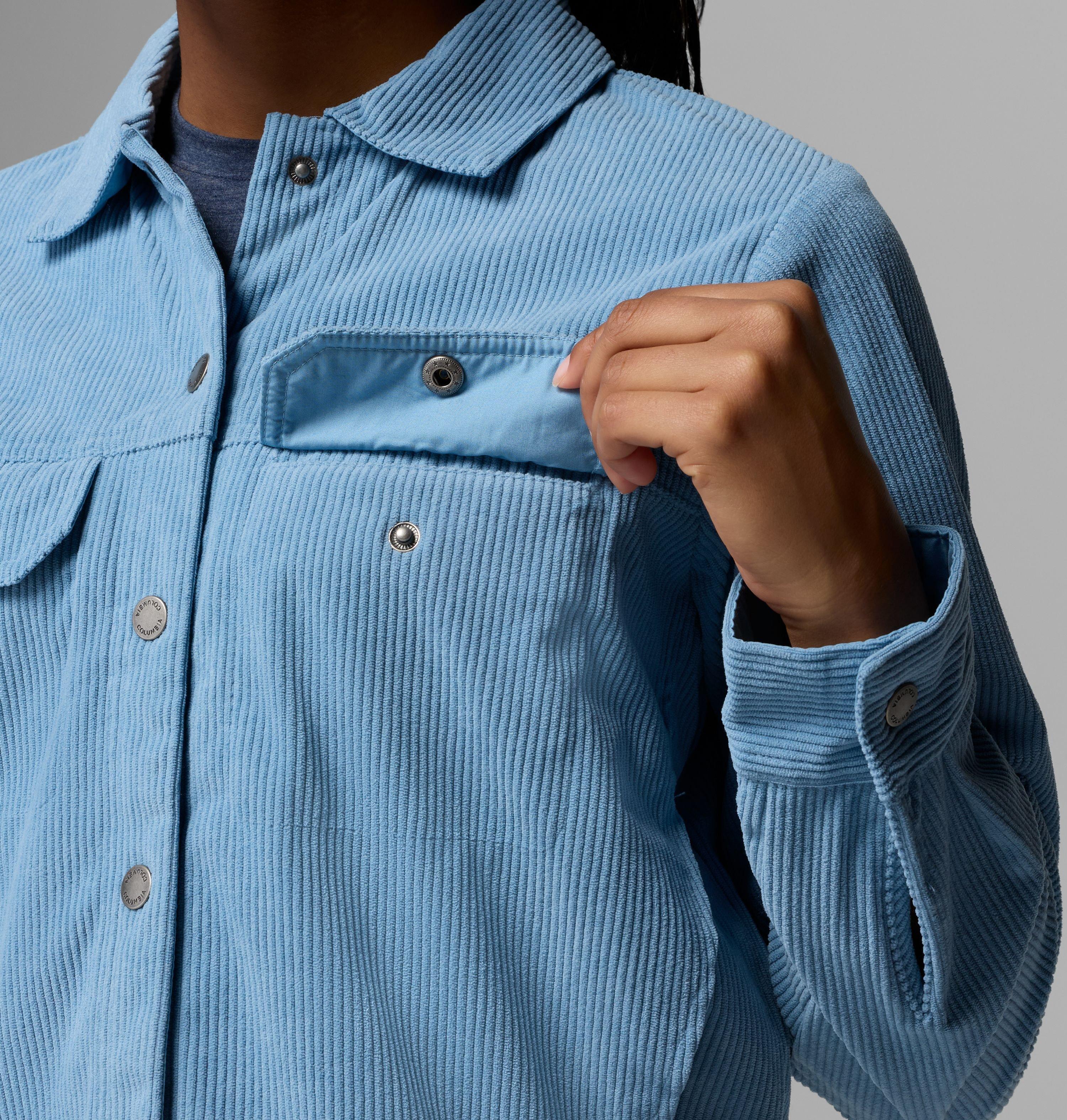 Women's Blue Point Creek Short Corduroy Shirt Jacket 7