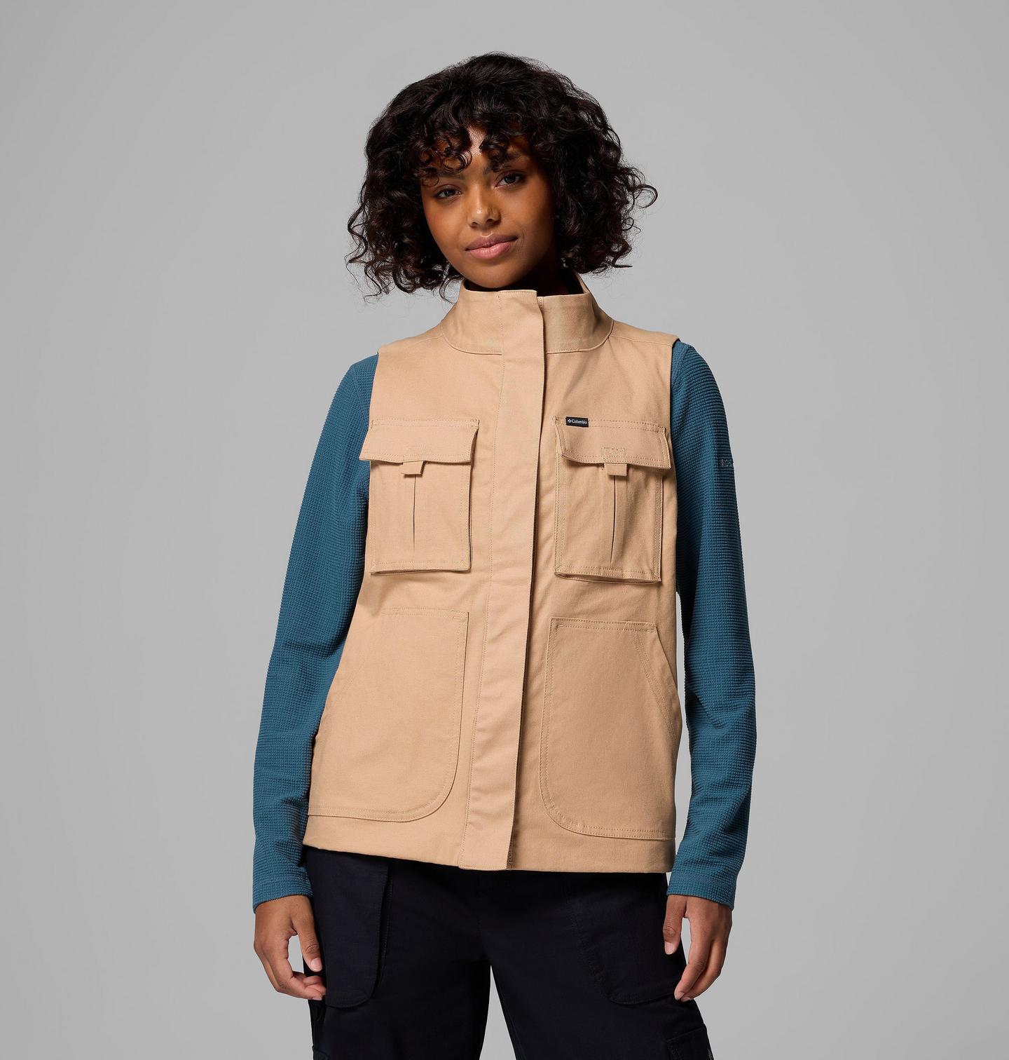 Женский жилет Columbia Brea Falls Vest, цвет: Светло-коричневый — фото 1