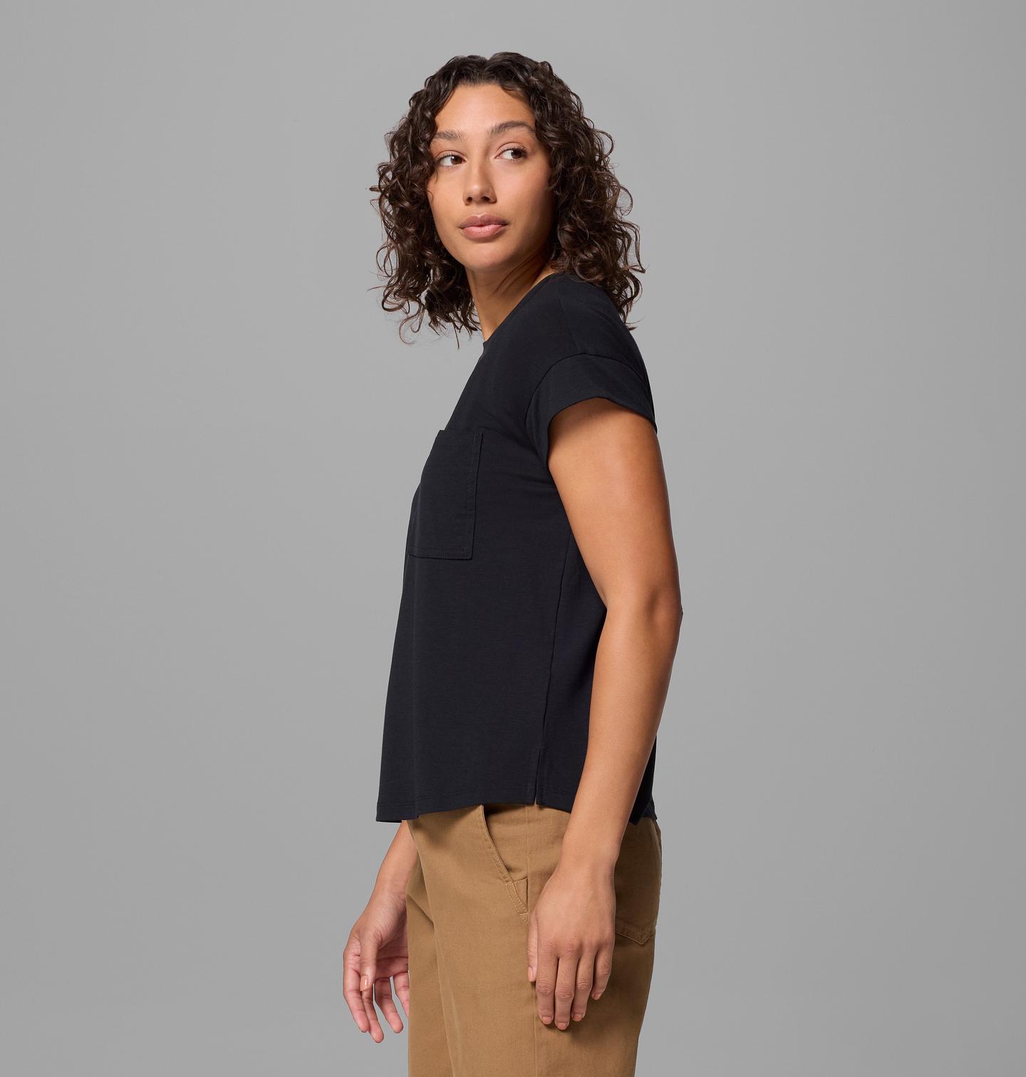 Женская рубашка Columbia Daniela Falls Short Sleeve, цвет: Чёрный — фото 3