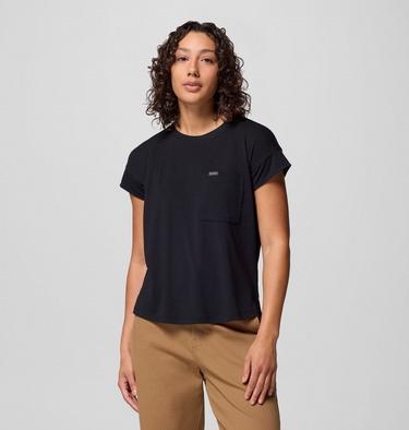 Women's Daniela Falls Short Sleeve Shirt, Color: Black, image 7