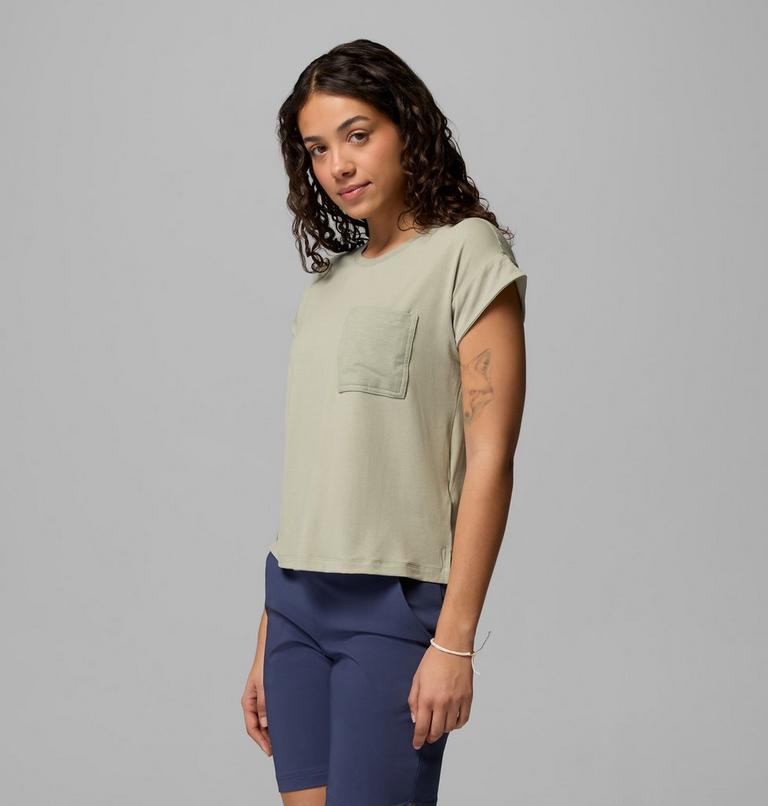 Women's Daniela Falls Technical T-Shirt, Color: Safari, image 4