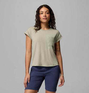 Women's Daniela Falls Technical T-Shirt, Color: Safari, image 5