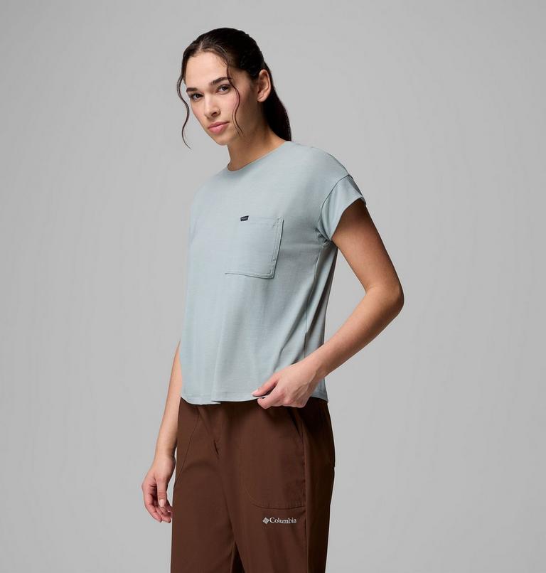 Women's Daniela Falls Technical T-Shirt, Color: Crushed Blue, image 4