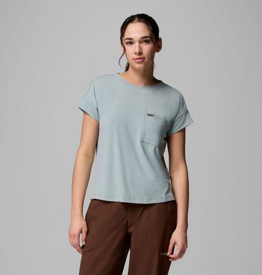 Women's Daniela Falls Short Sleeve Shirt, Color: Crushed Blue, image 1