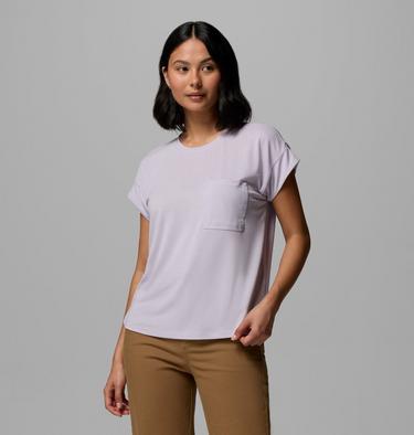 Camiseta t&eacute;cnica Daniela Falls para mujer, Color: Lavender Pearl, image 5