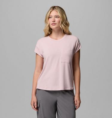 Women's Daniela Falls Technical T-Shirt, Color: Mineral Pink, image 3