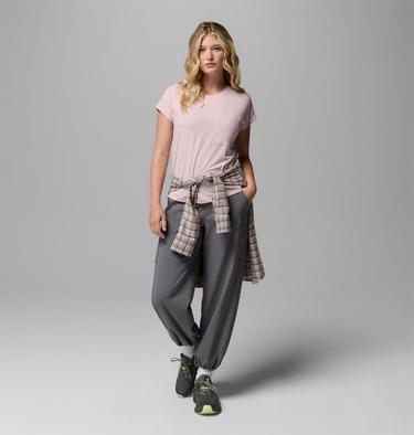 Women's Daniela Falls Technical T-Shirt, Color: Mineral Pink, image 4
