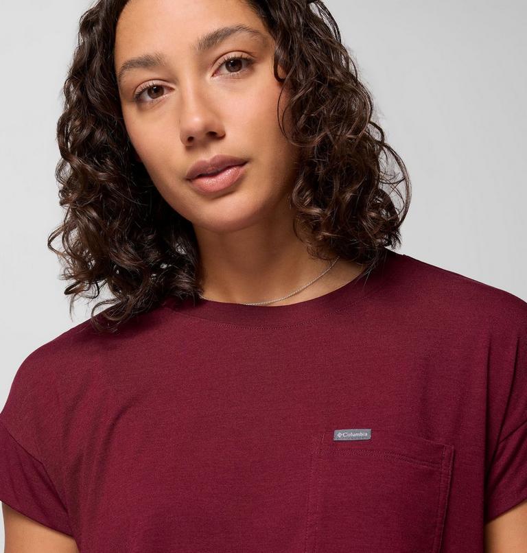 Women's Daniela Falls Technical T-Shirt, Color: Rich Wine, image 5