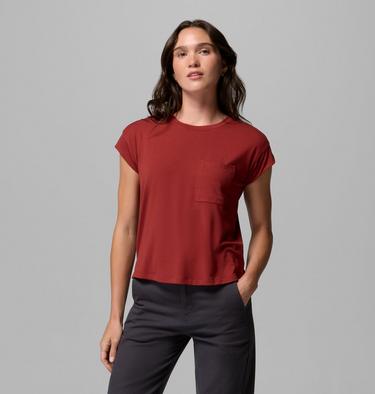 Women's Daniela Falls Technical T-Shirt, Color: Red Oxide, image 1