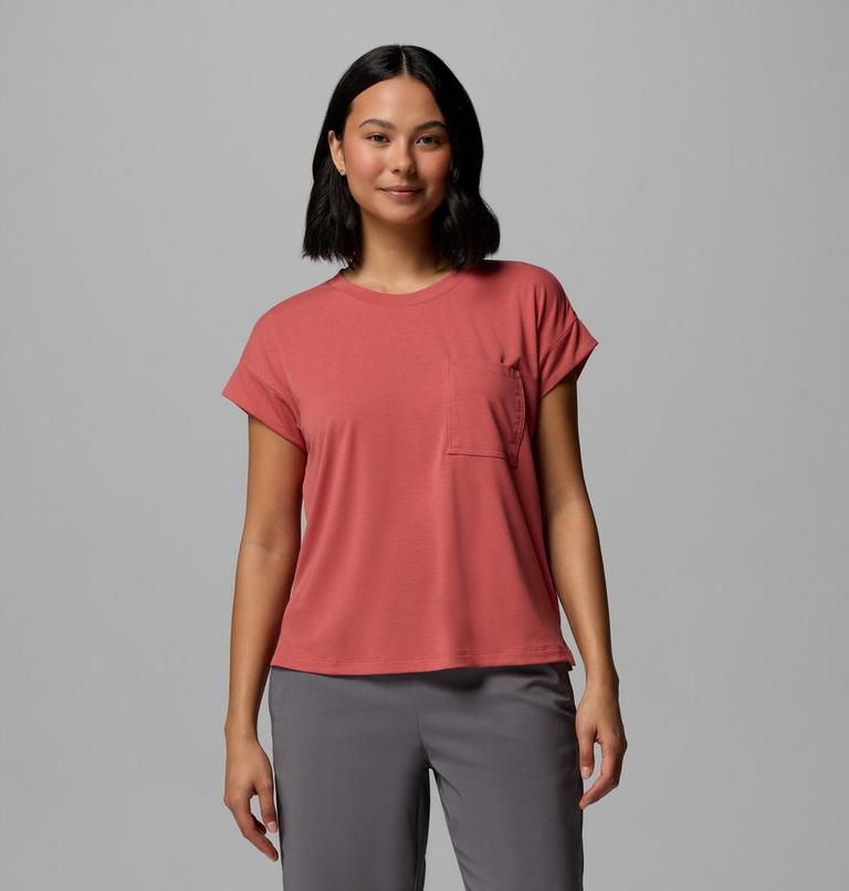 Women's Daniela Falls Technical T-Shirt, Color: Washed Red, image 1