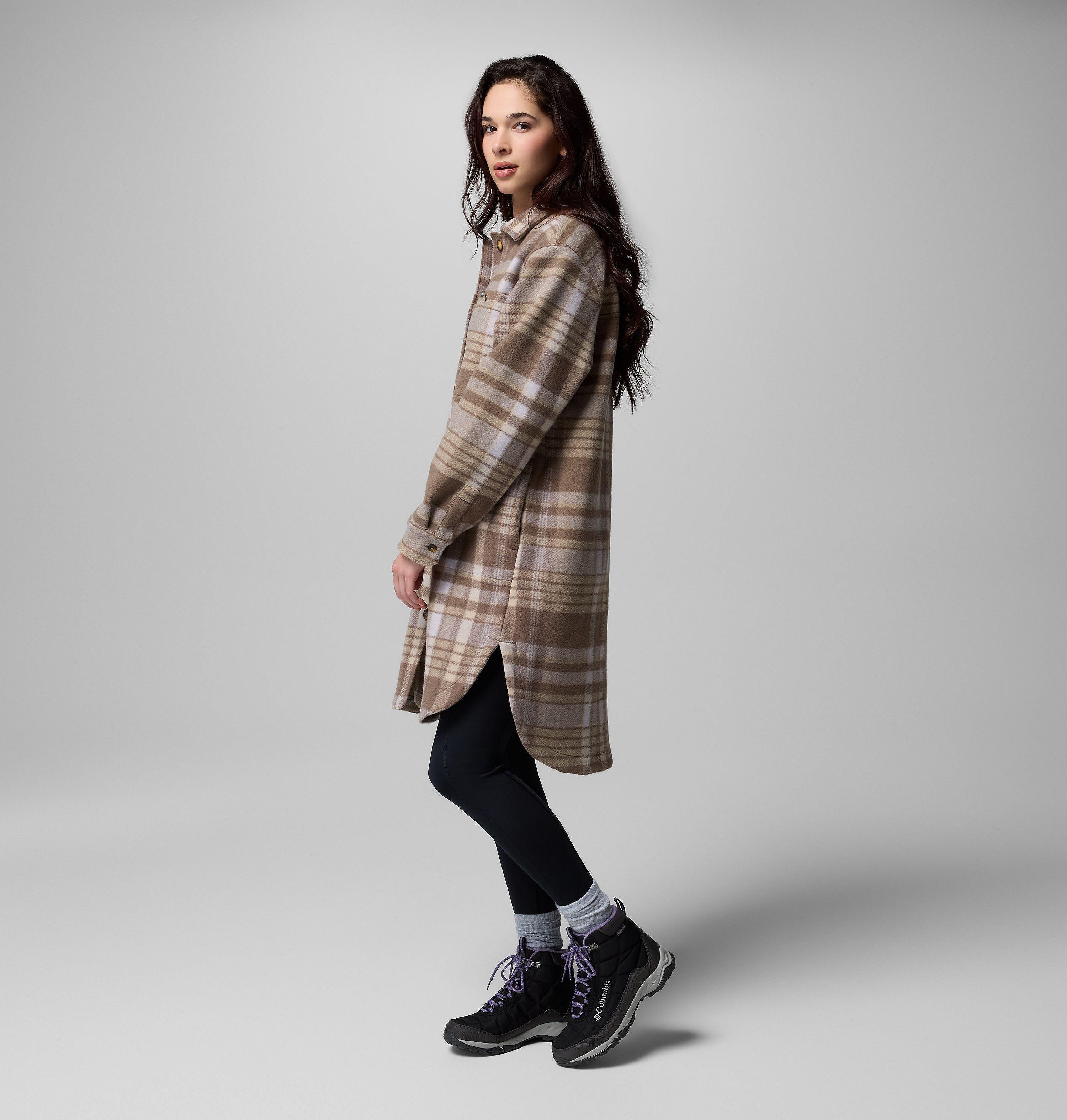 Women's Wildest Venture Long Fleece Coat | 254 | M 4