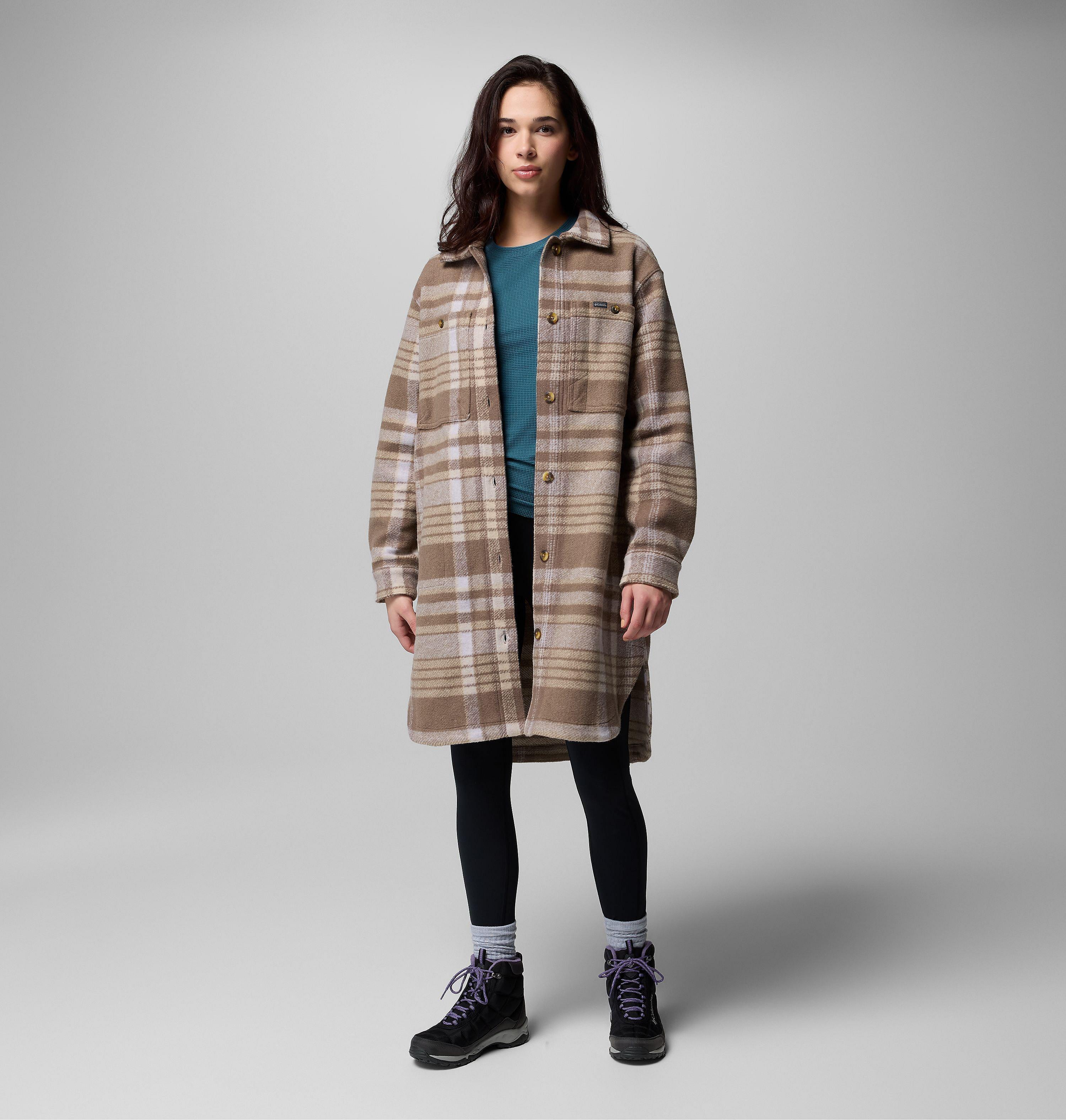 Women's Wildest Venture Long Fleece Coat | 254 | M 8