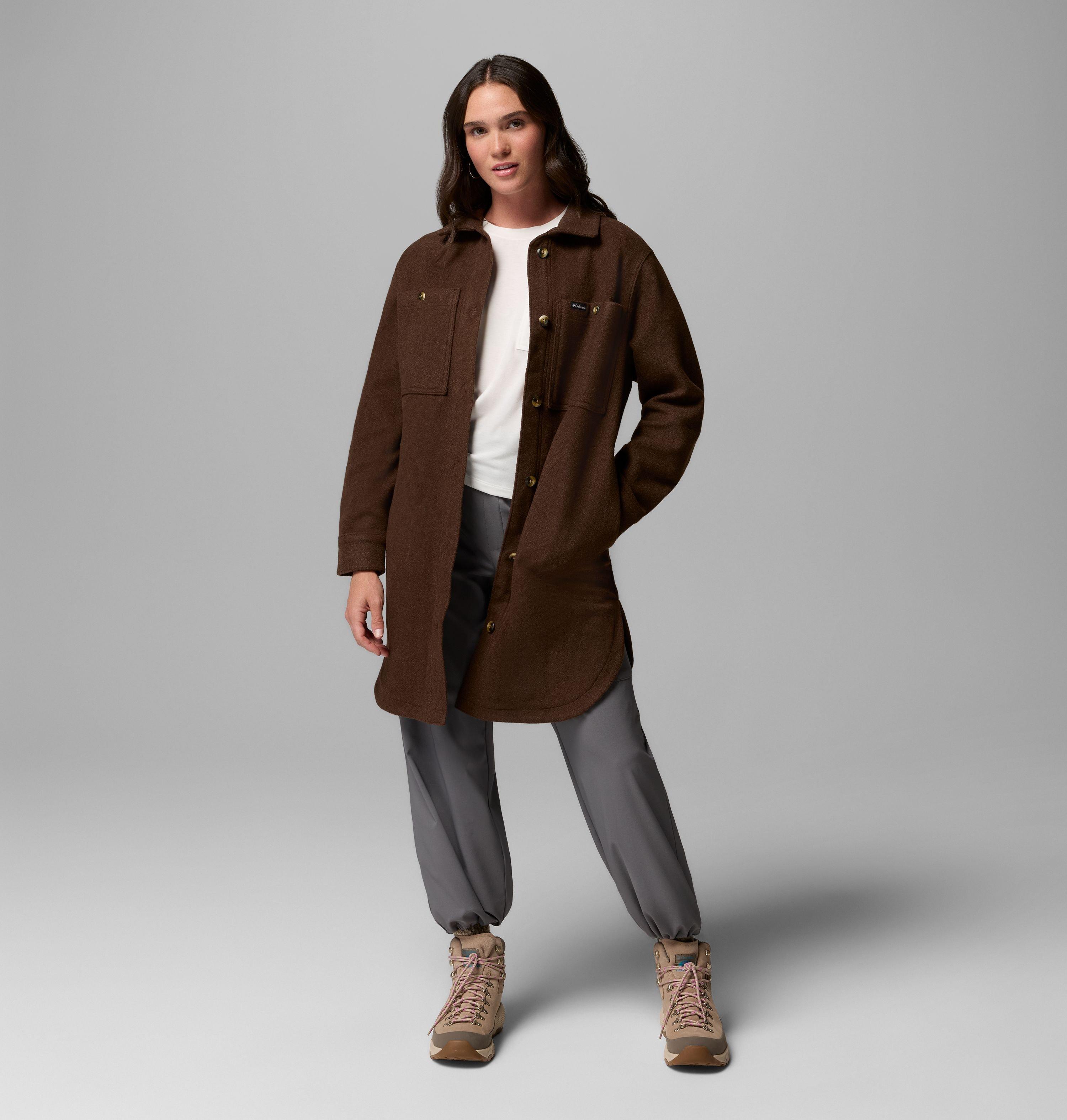 Women's Wildest Venture Long Fleece Coat | 257 | M 5
