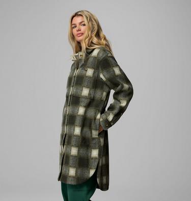 Manteau Long en Sherpa Wildest Venture Femme, Color: Greenscape Blurred Ombre, image 8