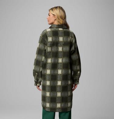 Manteau Long en Sherpa Wildest Venture Femme, Color: Greenscape Blurred Ombre, image 7