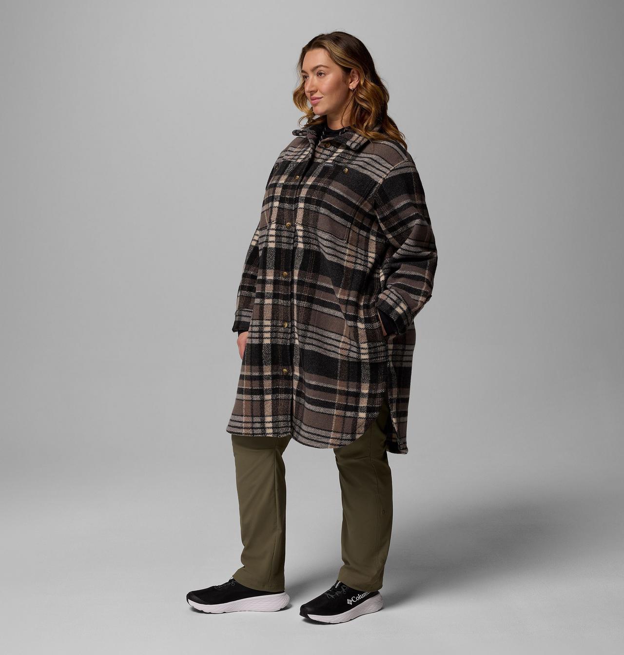 Women's Wildest Venture™ Long Fleece Coat - Plus Size 4