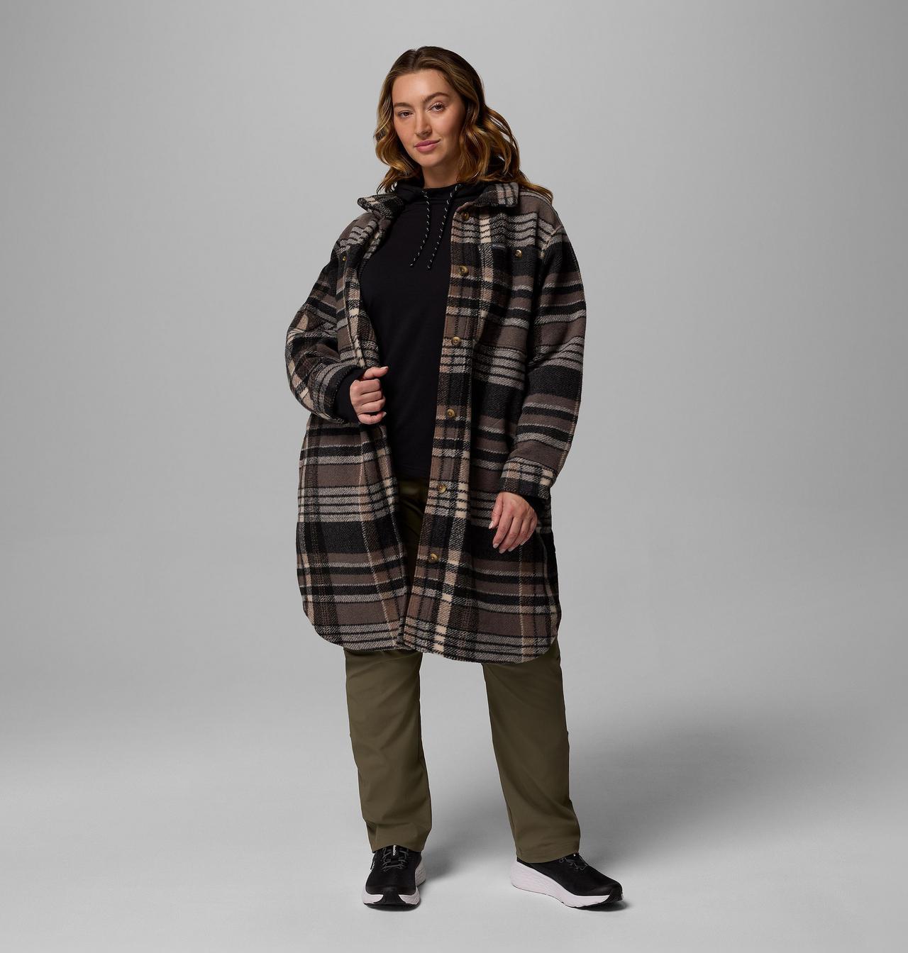 Women's Wildest Venture™ Long Fleece Coat - Plus Size 2