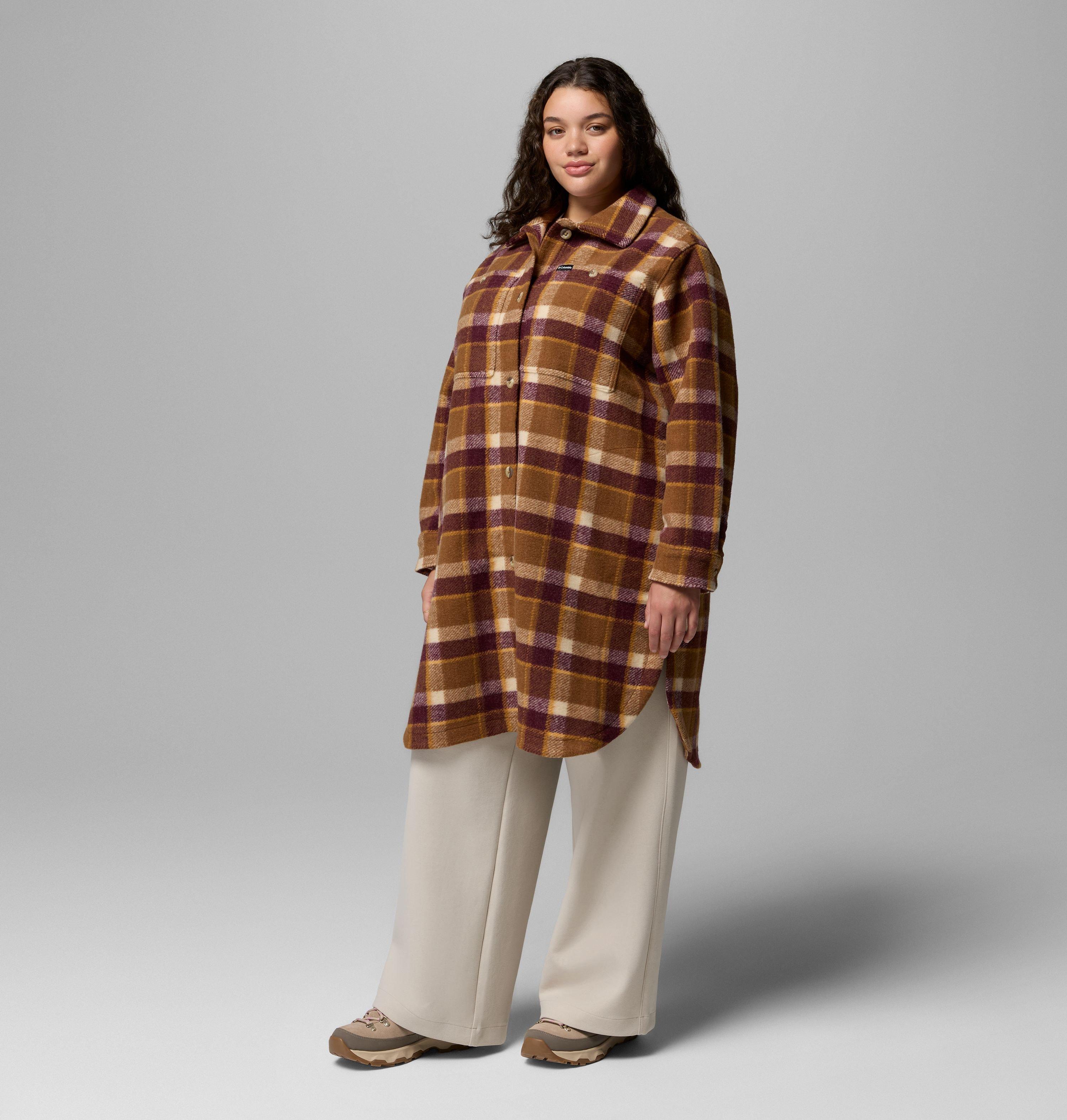 Women's Wildest Venture Long Fleece Coat - Plus Size 4