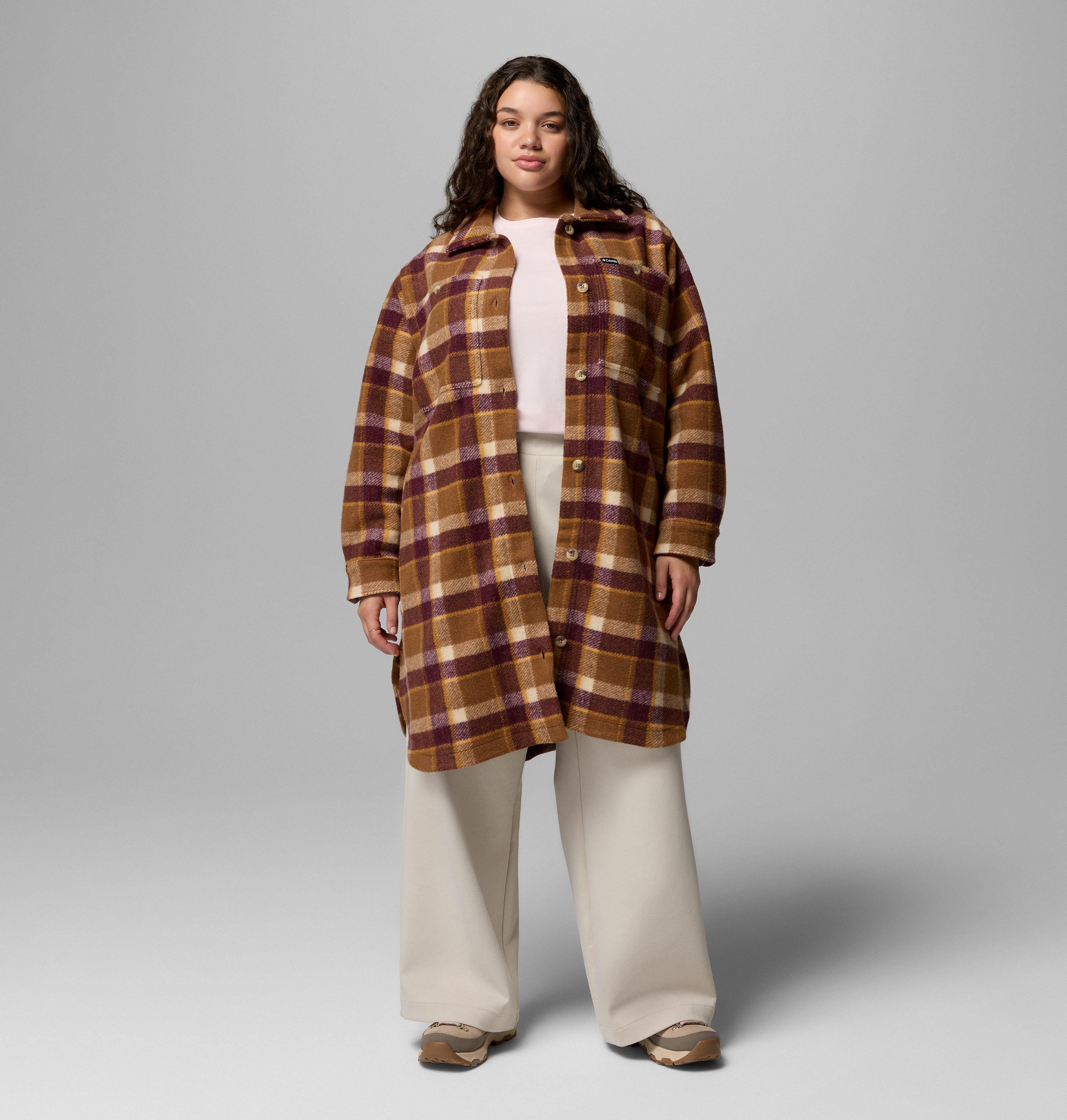 Women's Wildest Venture Long Fleece Coat - Plus Size 5
