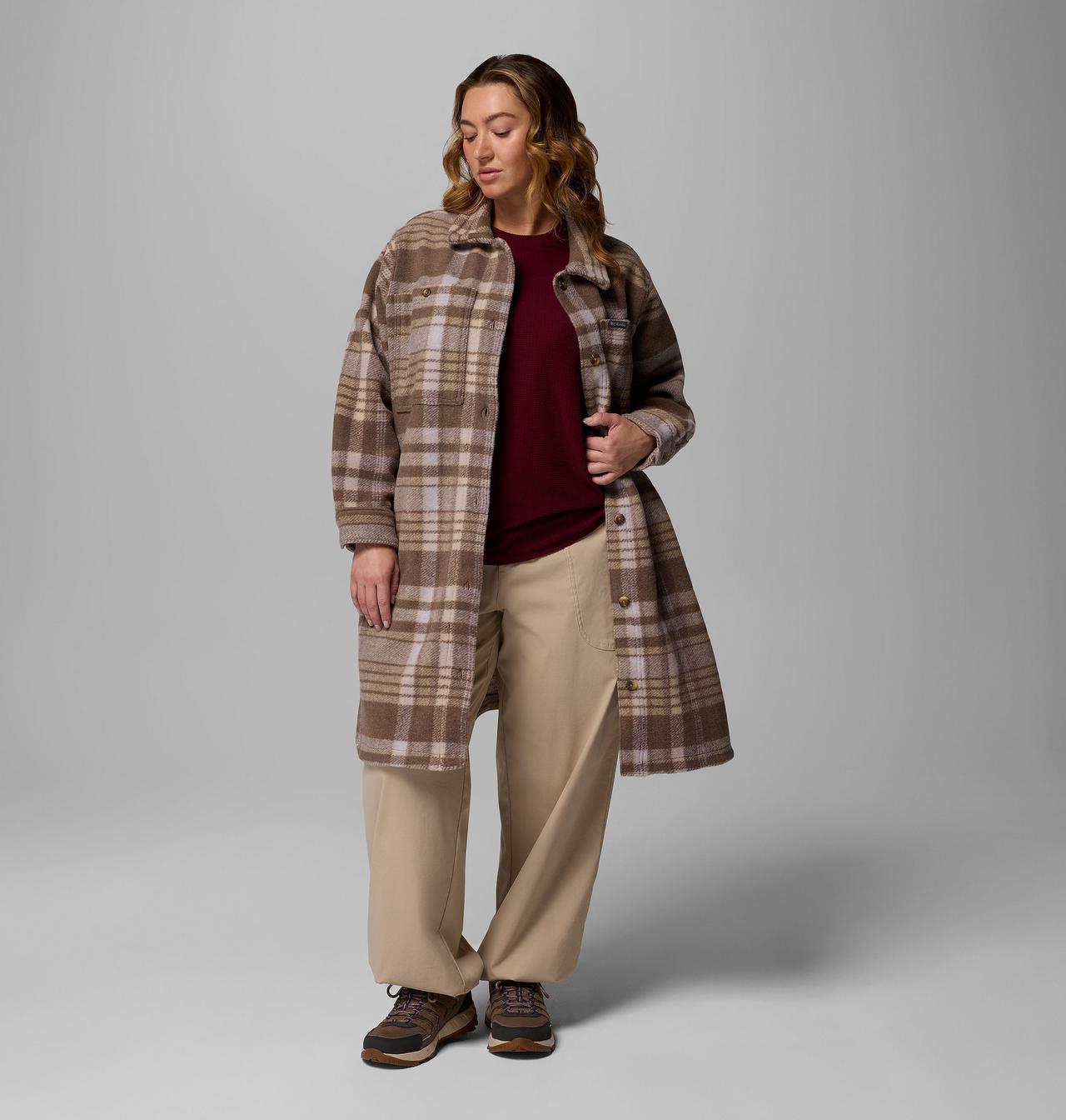Women's Wildest Venture™ Long Fleece Coat - Plus Size 5