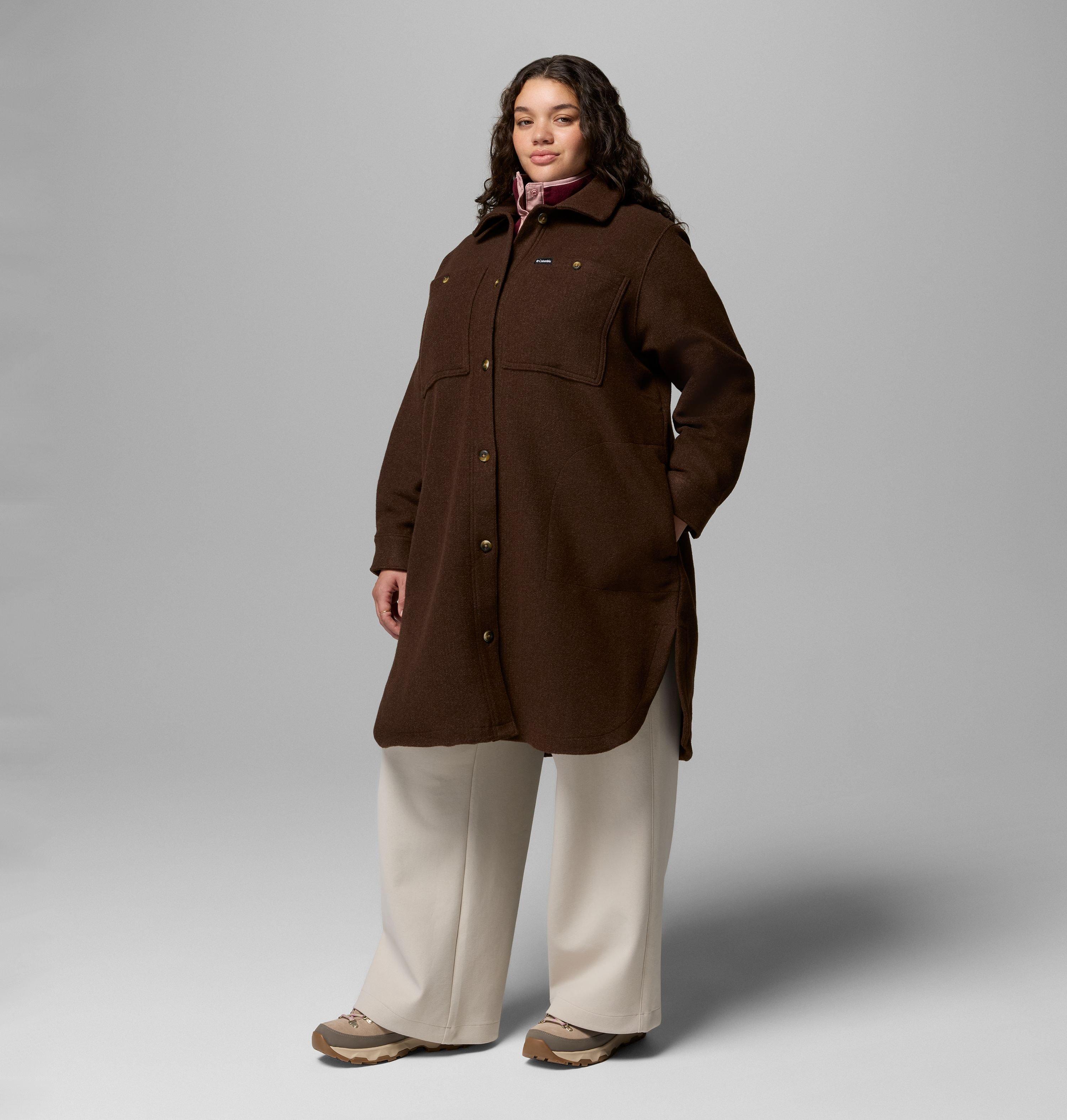 Manteau long en tissu polaire Wildest Venture pour femme – Grandes tailles 4