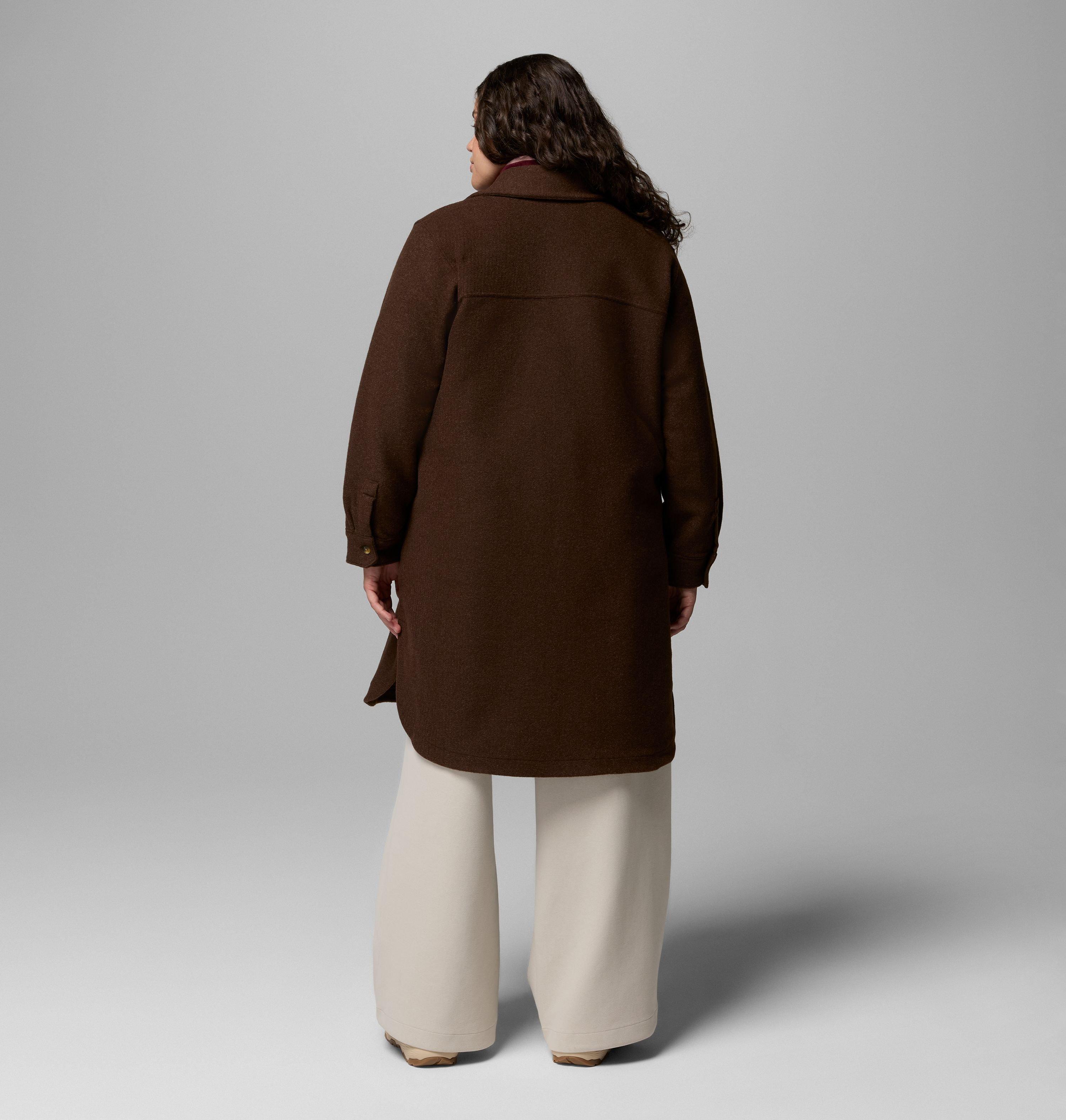 Manteau long en tissu polaire Wildest Venture pour femme – Grandes tailles 3