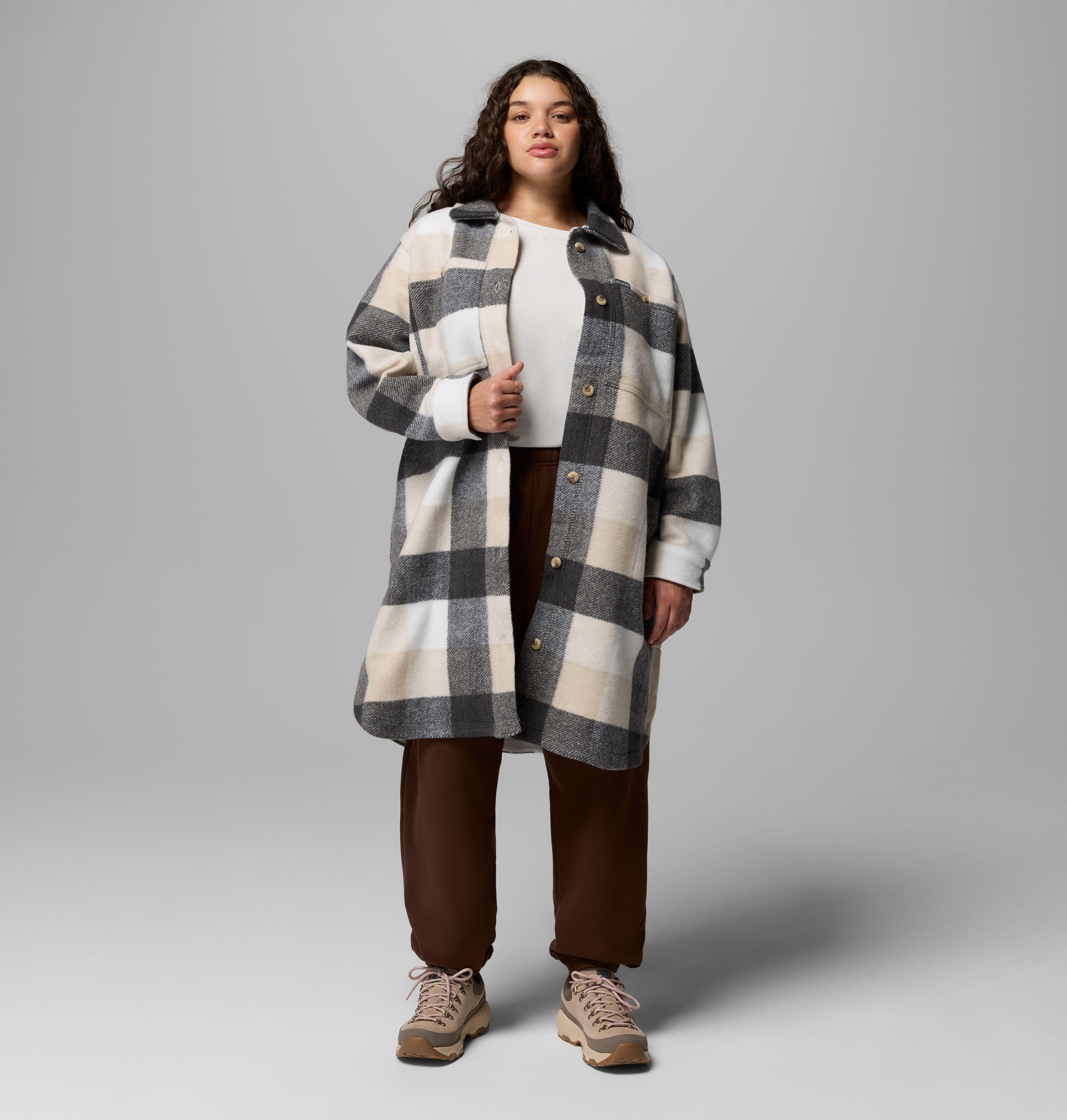 Manteau long en tissu polaire Wildest Venture pour femme – Grandes tailles | 279 | 3X 5