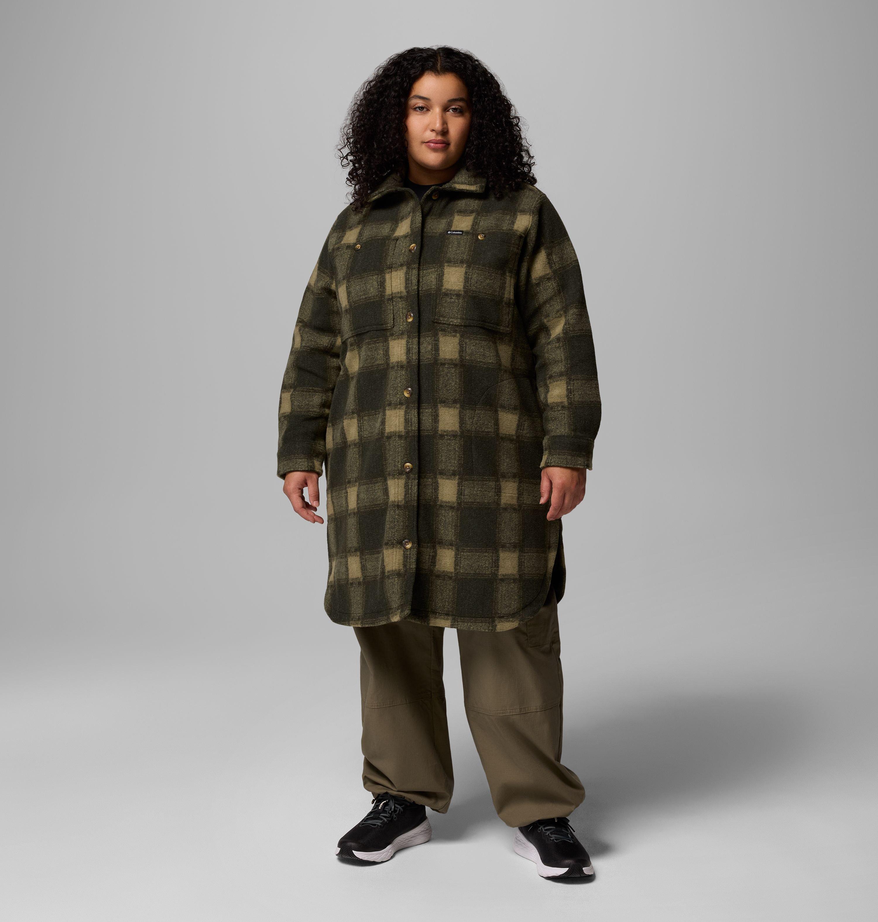 Columbia Women's Wildest Venture  Long Fleece Coat - Plus Size-