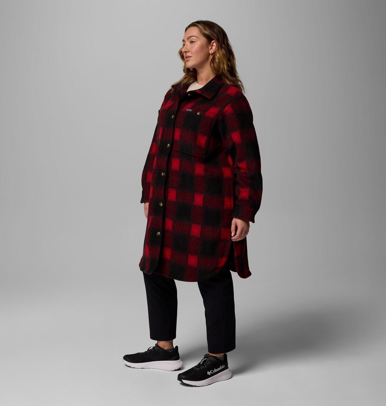 Women's Wildest Venture™ Long Fleece Coat - Plus Size 4