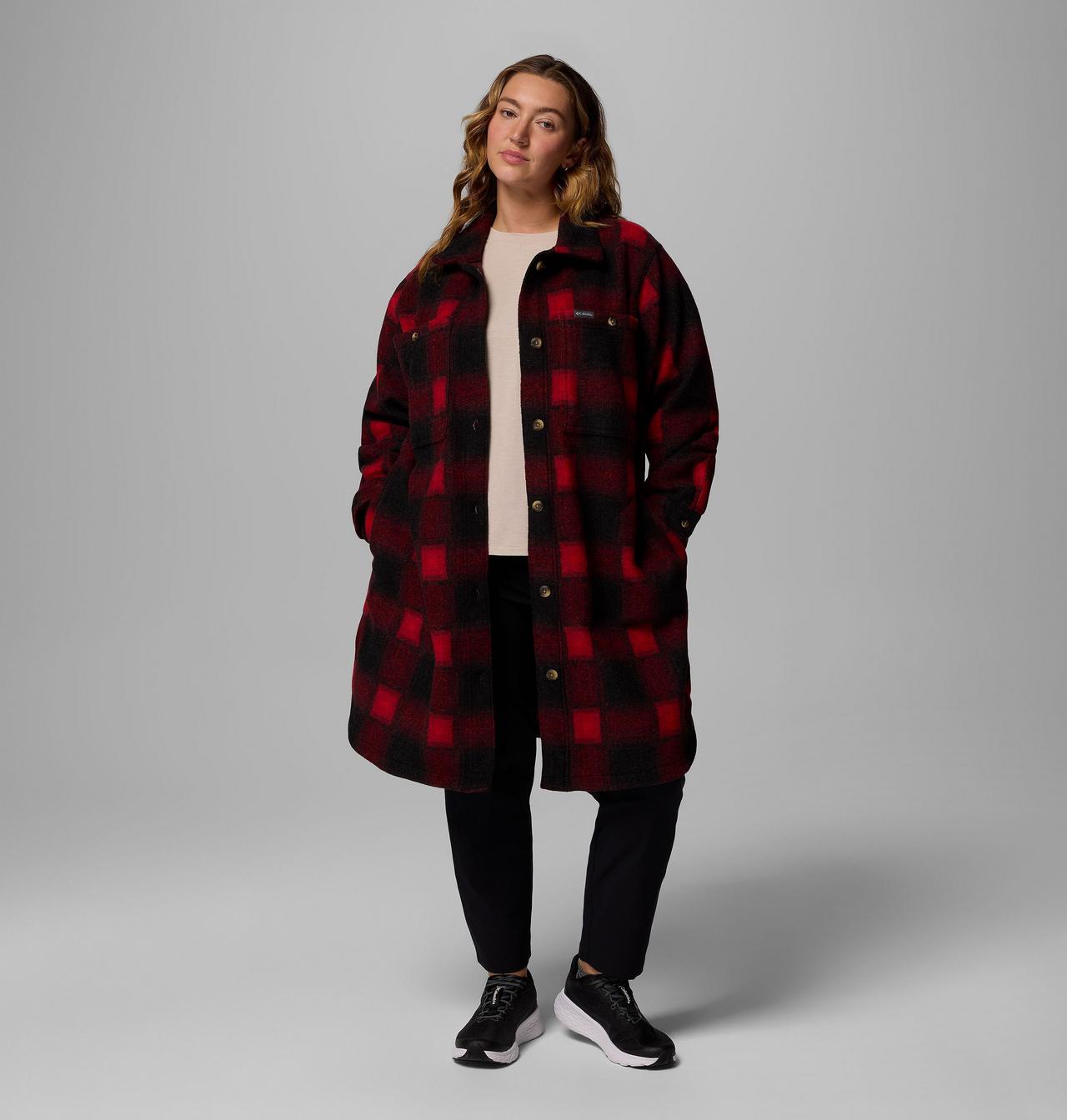 Women's Wildest Venture™ Long Fleece Coat - Plus Size 5