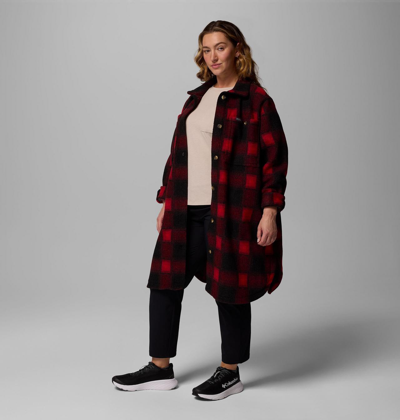 Women's Wildest Venture™ Long Fleece Coat - Plus Size 2