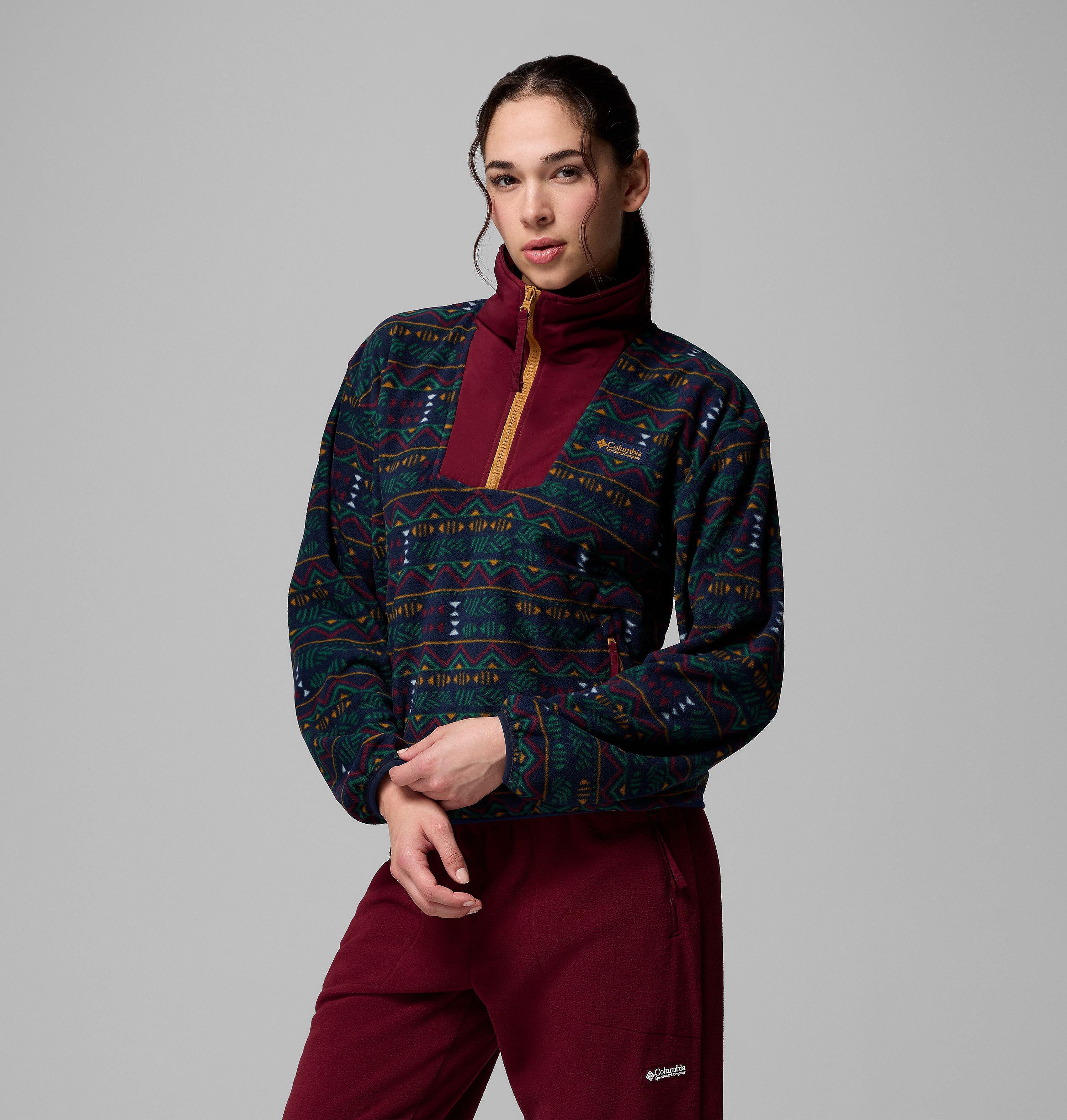 Women's Sequoia Grove Printed Half Zip Jacket 4