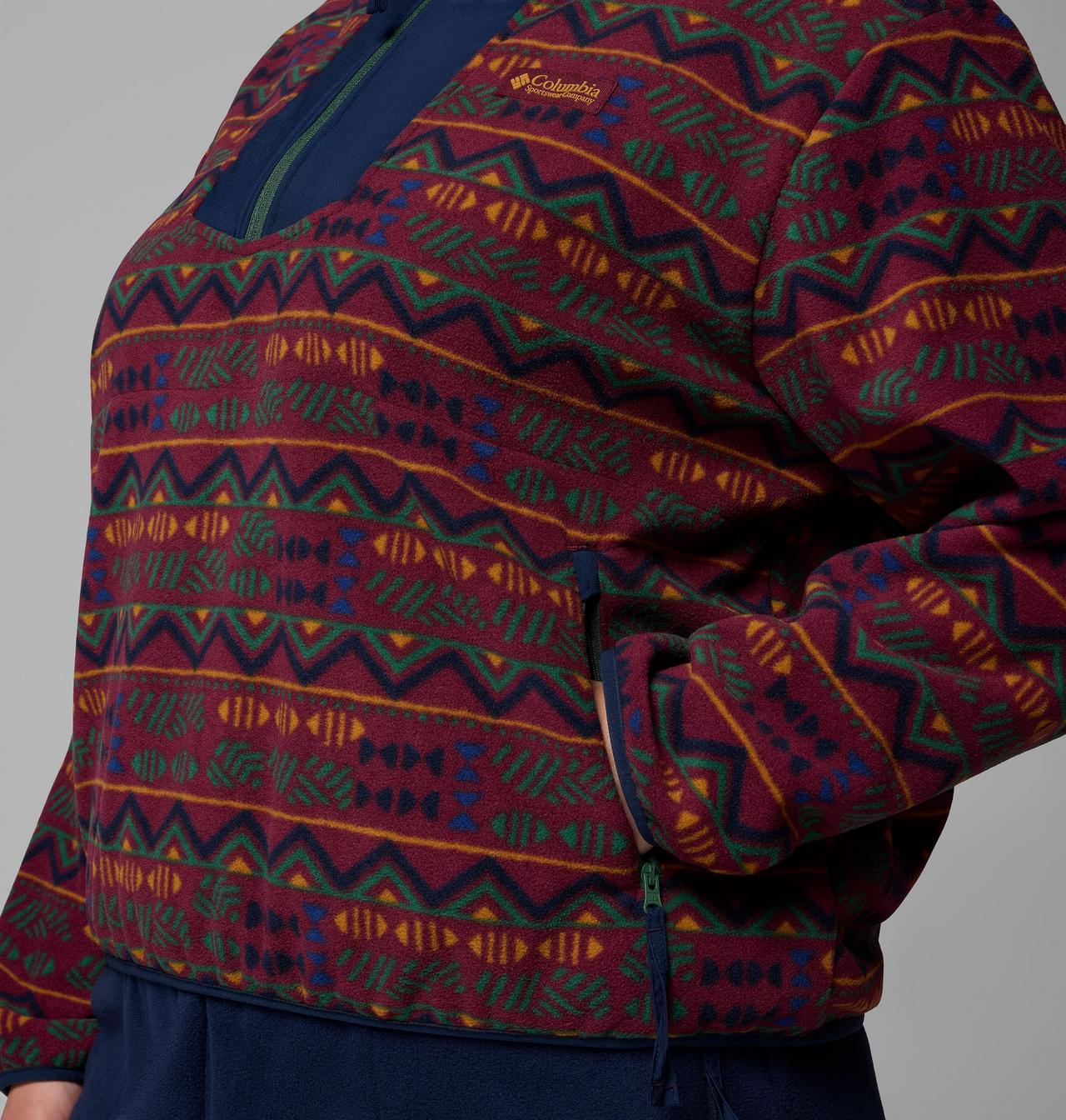 Women's Sequoia Grove™ Printed Half Zip Jacket - Plus Size | 624 | 3X 6