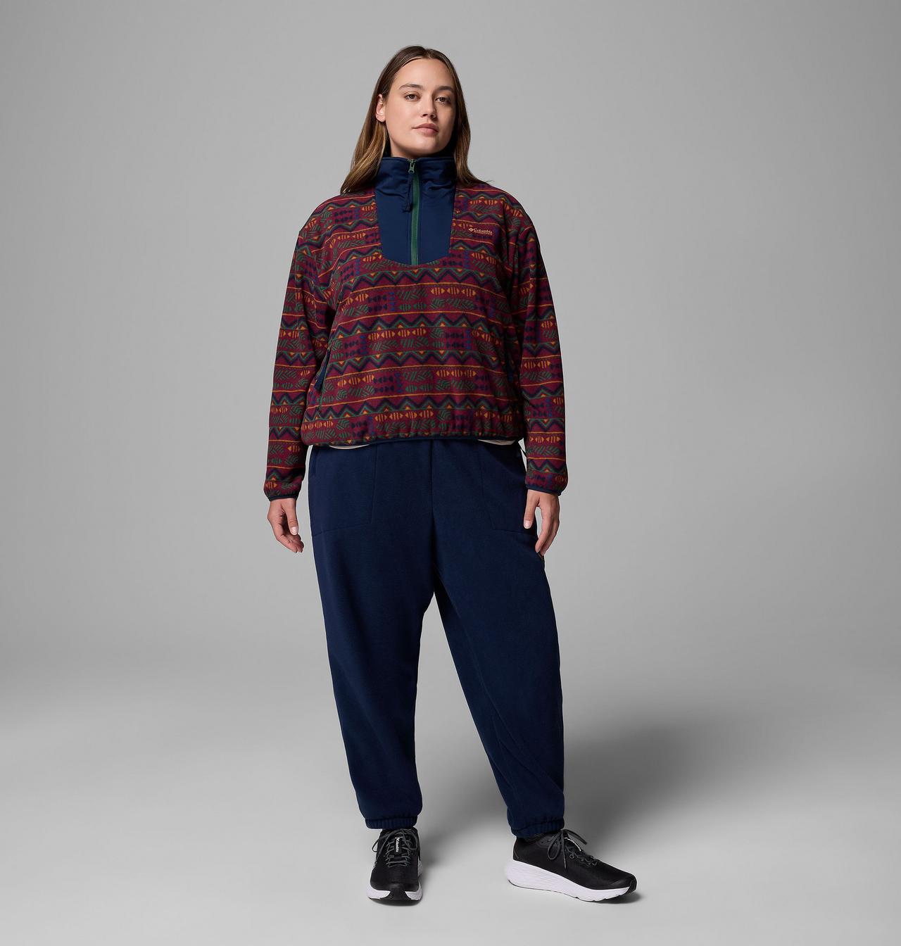 Women's Sequoia Grove™ Printed Half Zip Jacket - Plus Size | 624 | 3X 2
