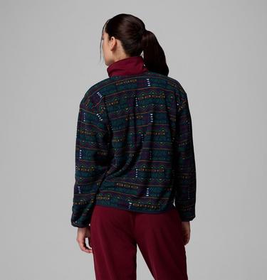 Forro polar con media cremallera y estampado Sequoia Grove para mujer, Color: Collegiate Navy Horizons, image 19