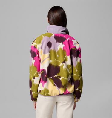 Women's Sequoia Grove Printed Half Zip Fleece, Color: Fuchsia, Ikatbloom, image 27