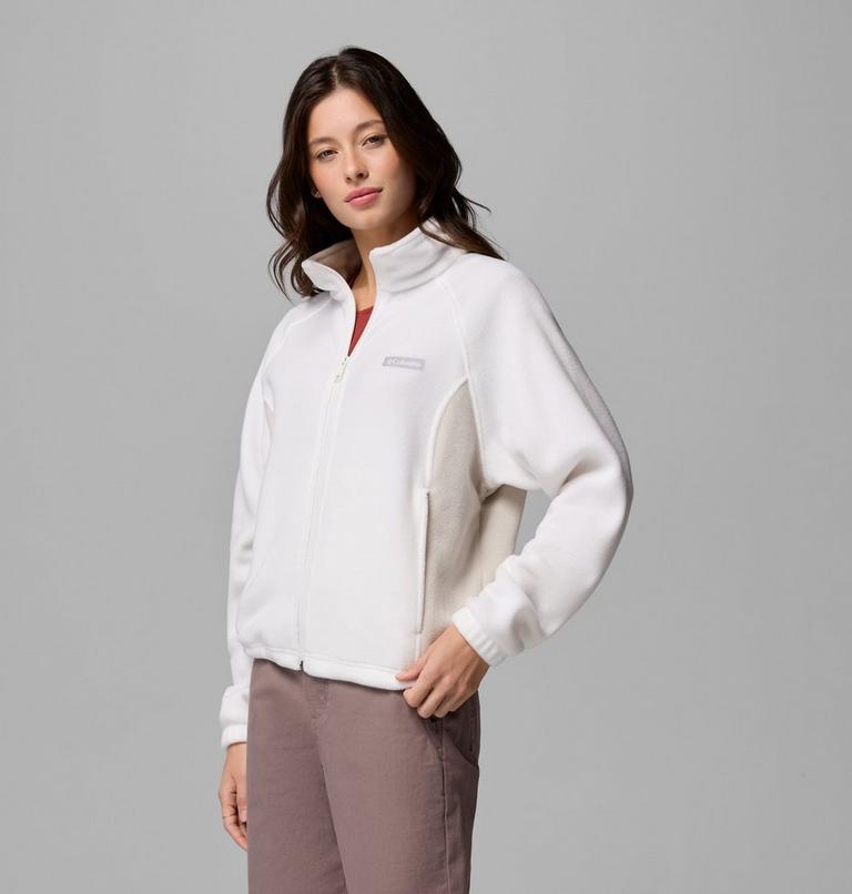 Veste en Polaire D&eacute;contract&eacute;e Benton Springs Femme, Color: Sea Salt, Dark Stone, image 4