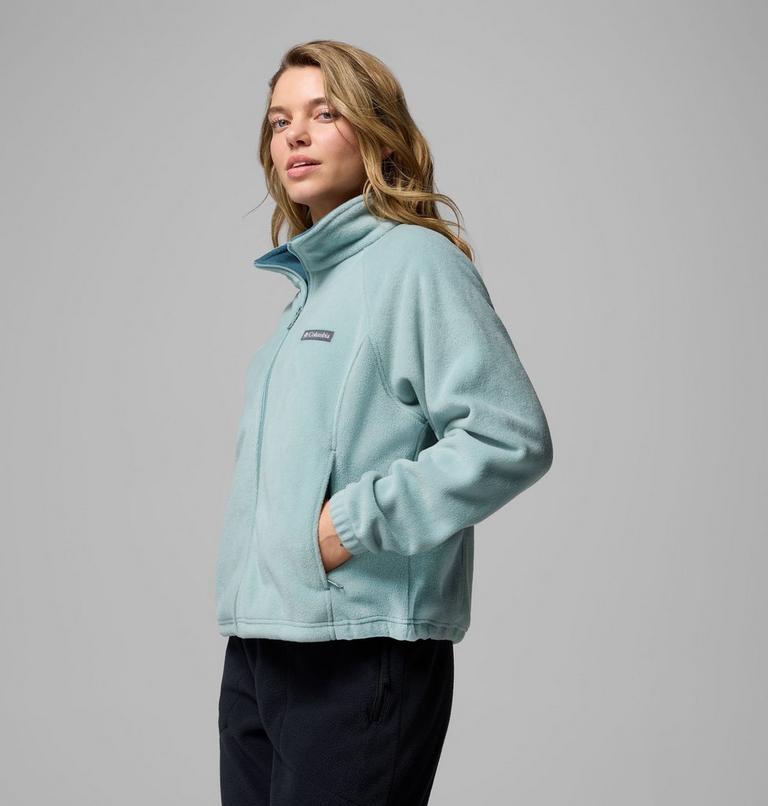 Forro polar de corte relajado Benton Springs para mujer, Color: Crushed Blue, image 4